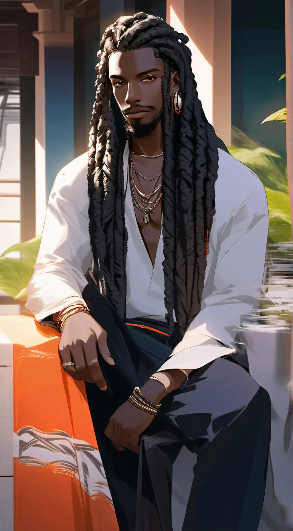 ai character: Zaïre  background