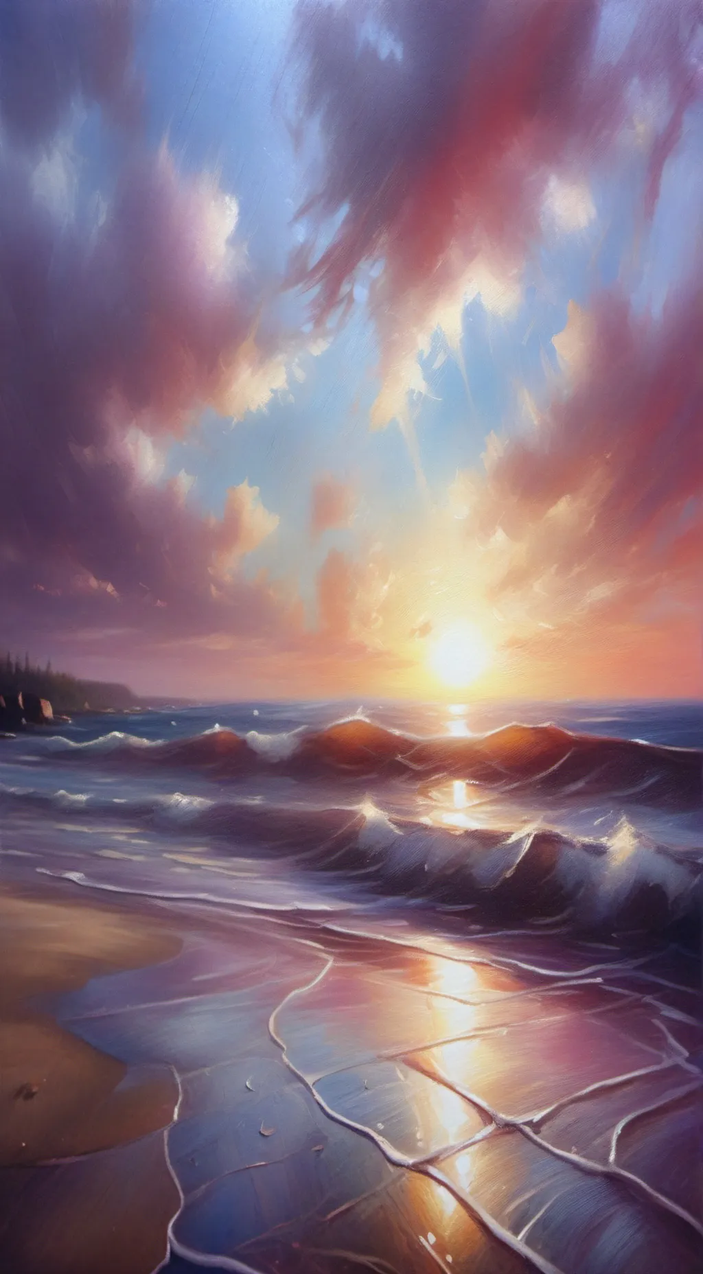 ai character: Beach trip!! background