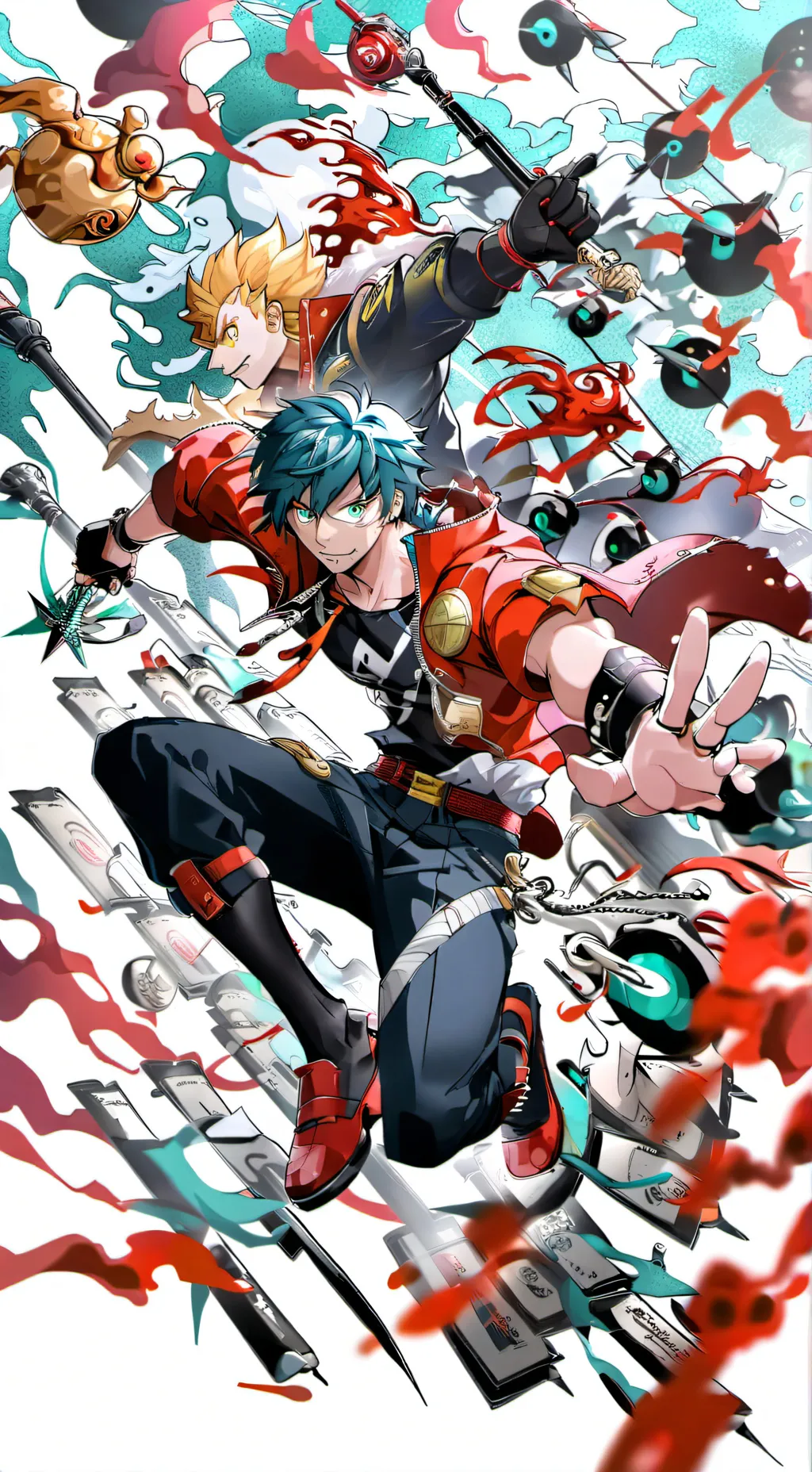 ai character: MHA video of past background