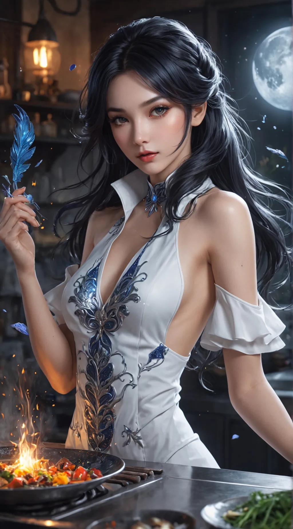 ai character: Wenda background