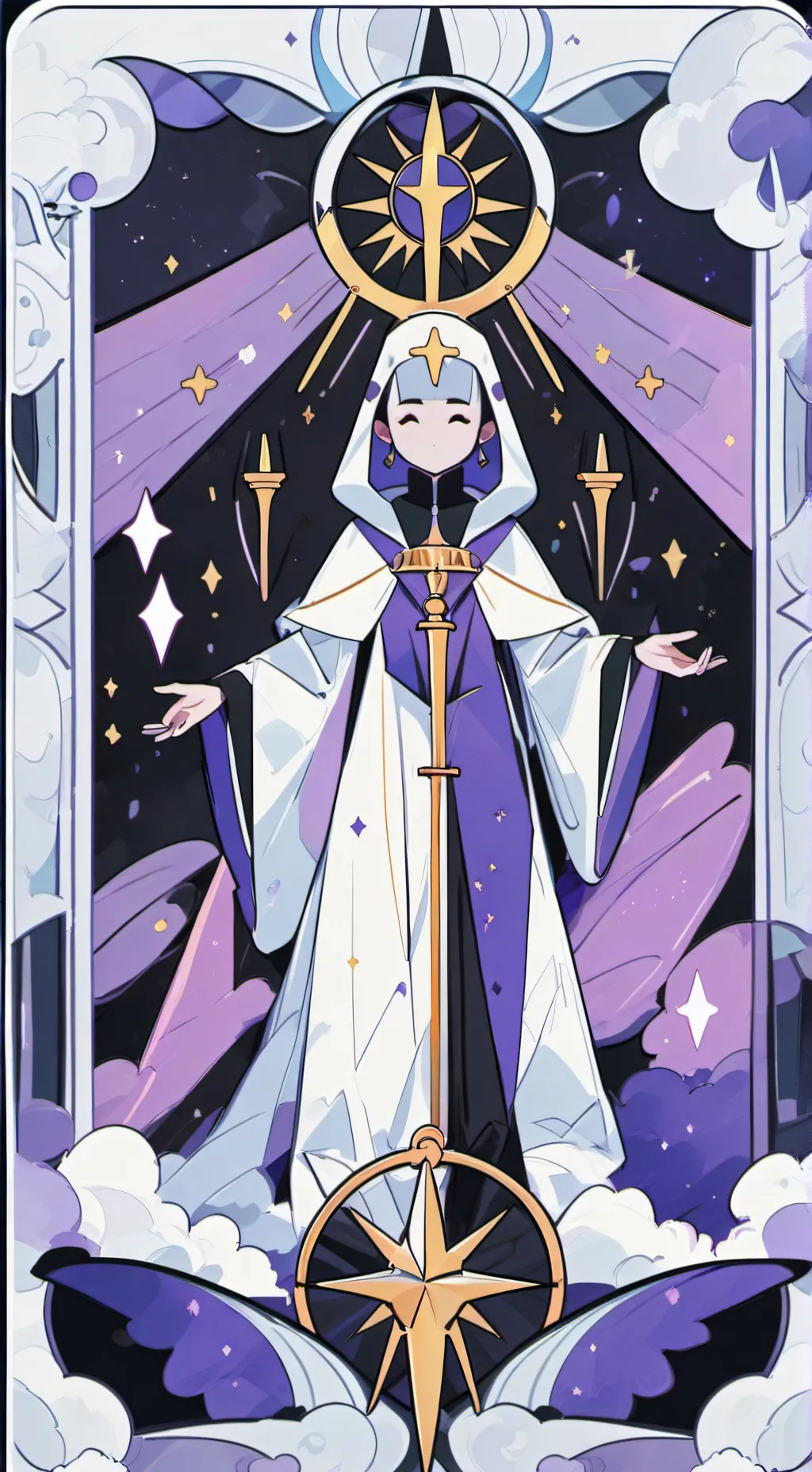 ai character: grey background