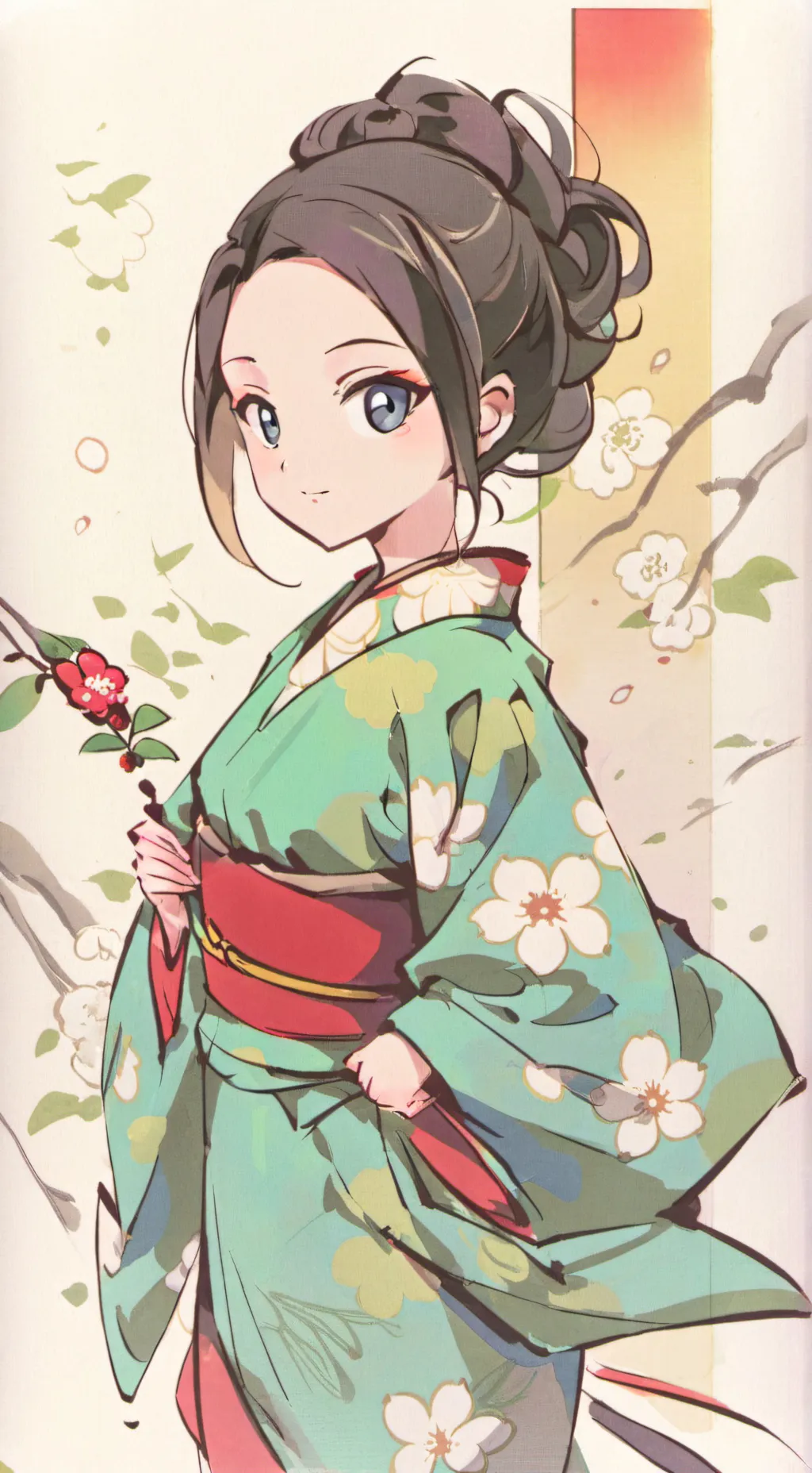 ai character: Tamayo🌸 background