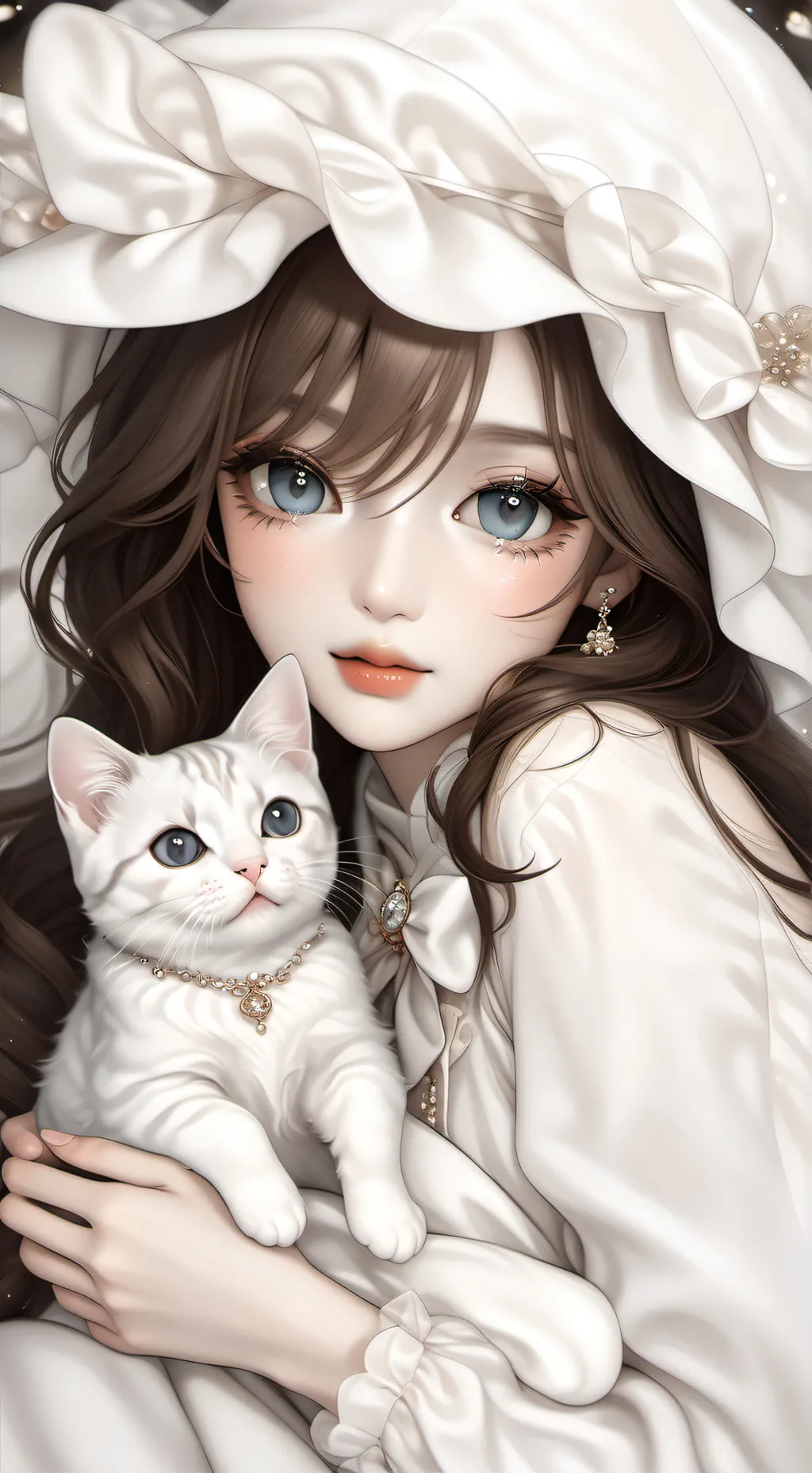 ai character: Cat room background