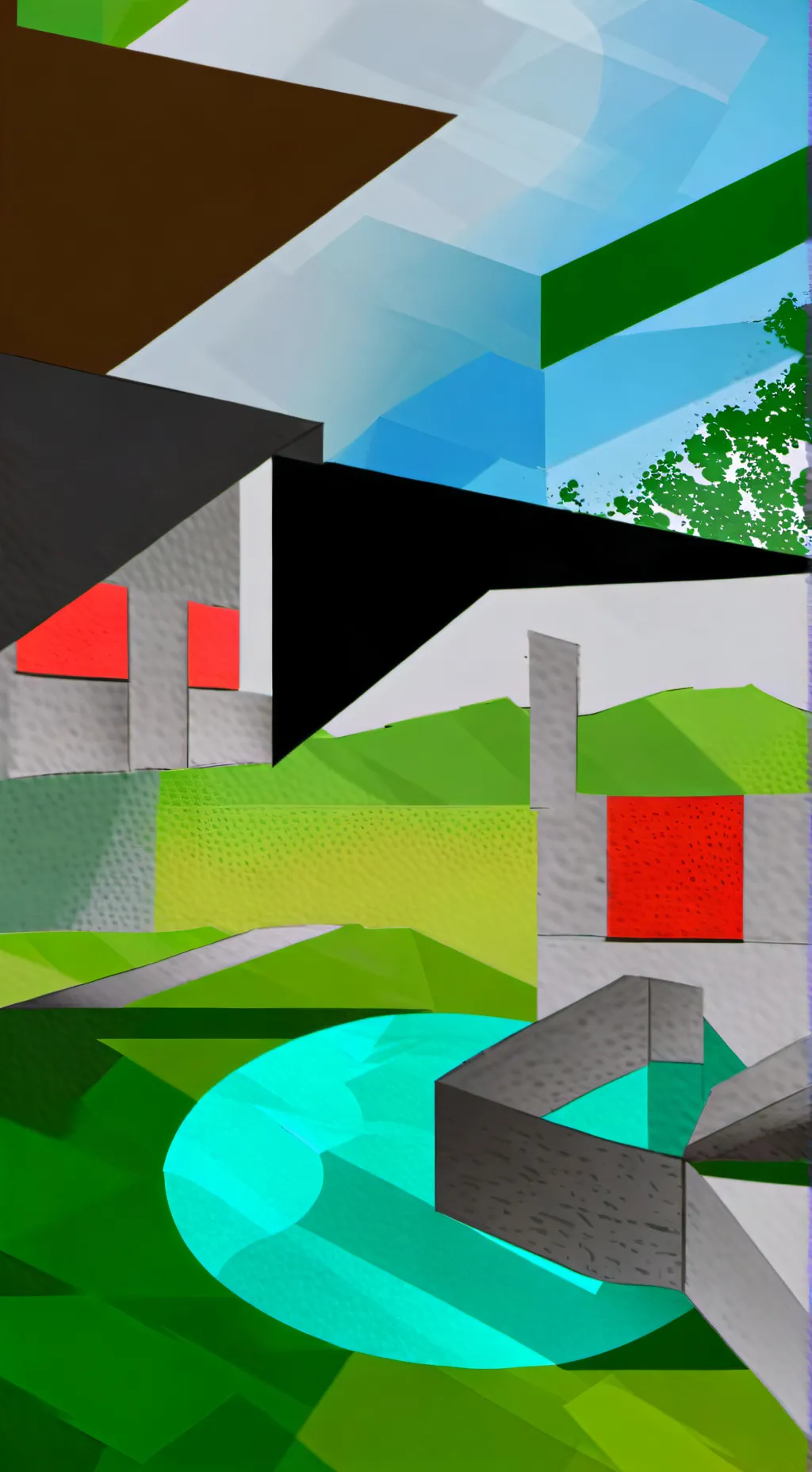 ai character: leafy  background