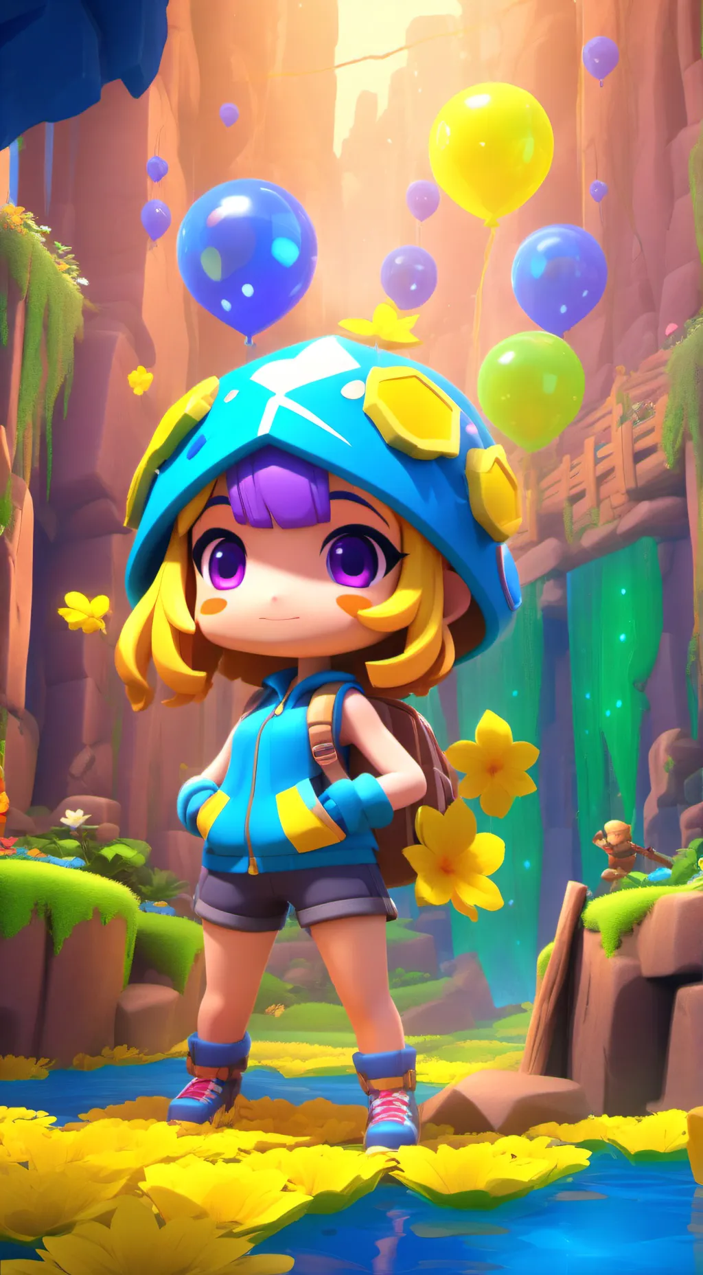 ai character: thanos but heat background