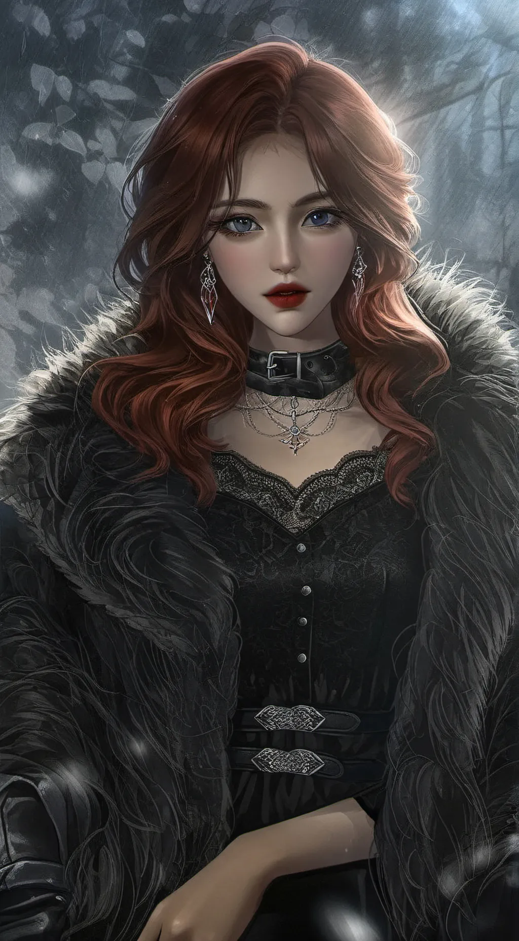 ai character: violet background