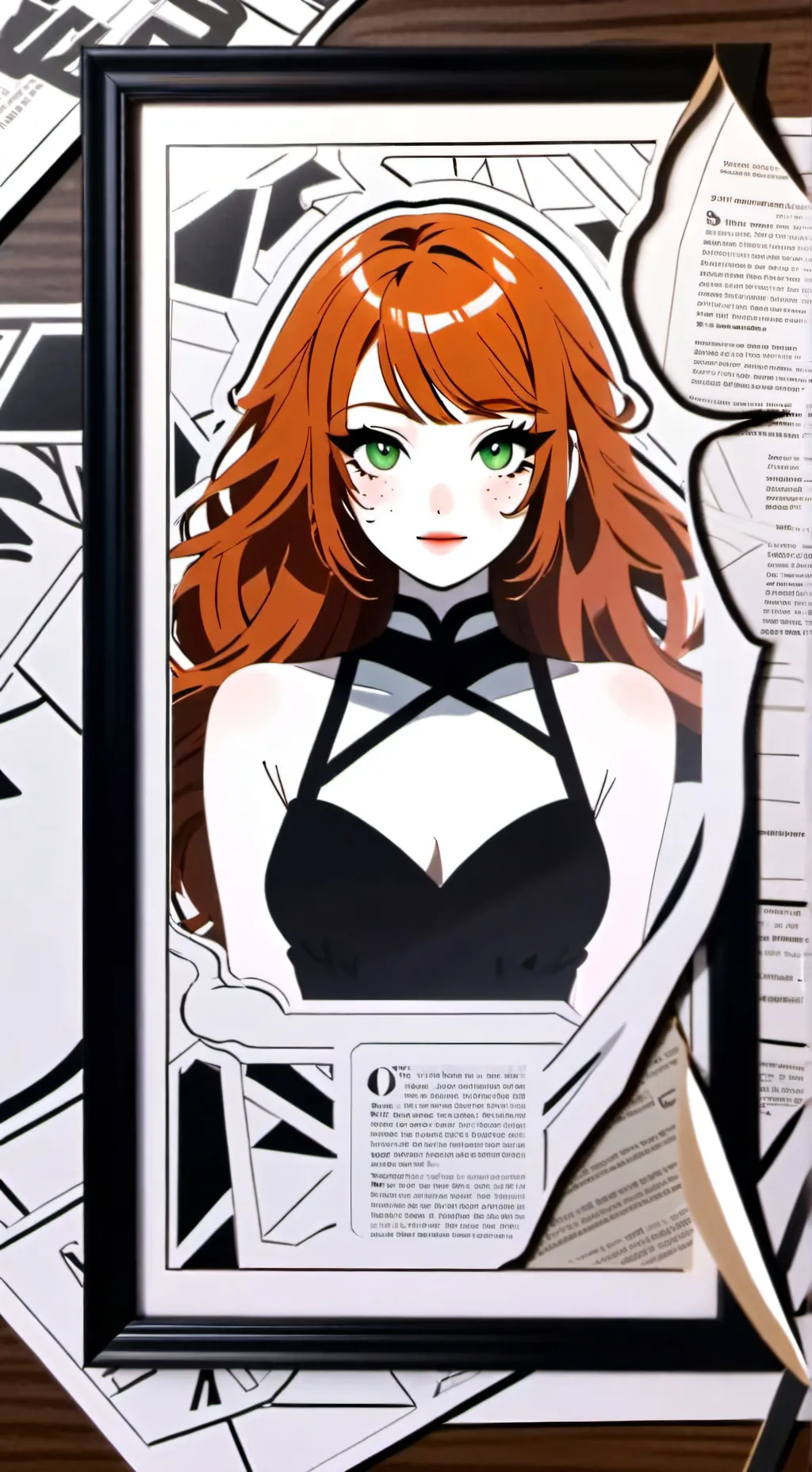 ai character: Amber background