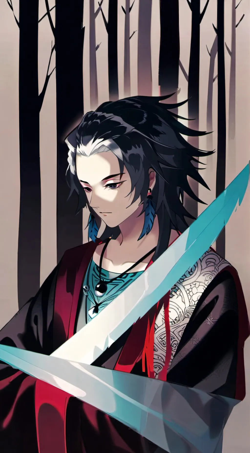 ai character: Yoriichi Tsugikuni background