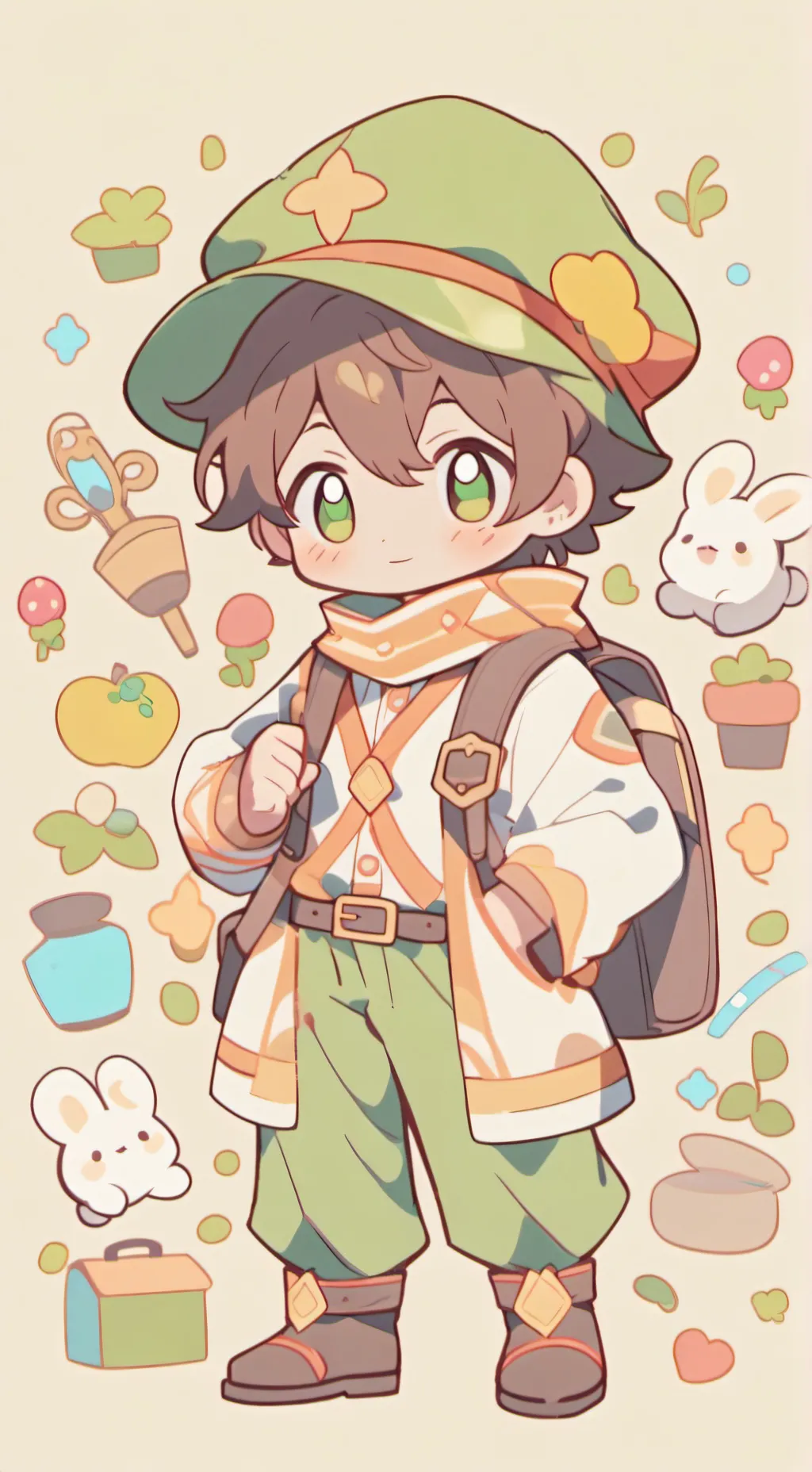 ai character: sprout background