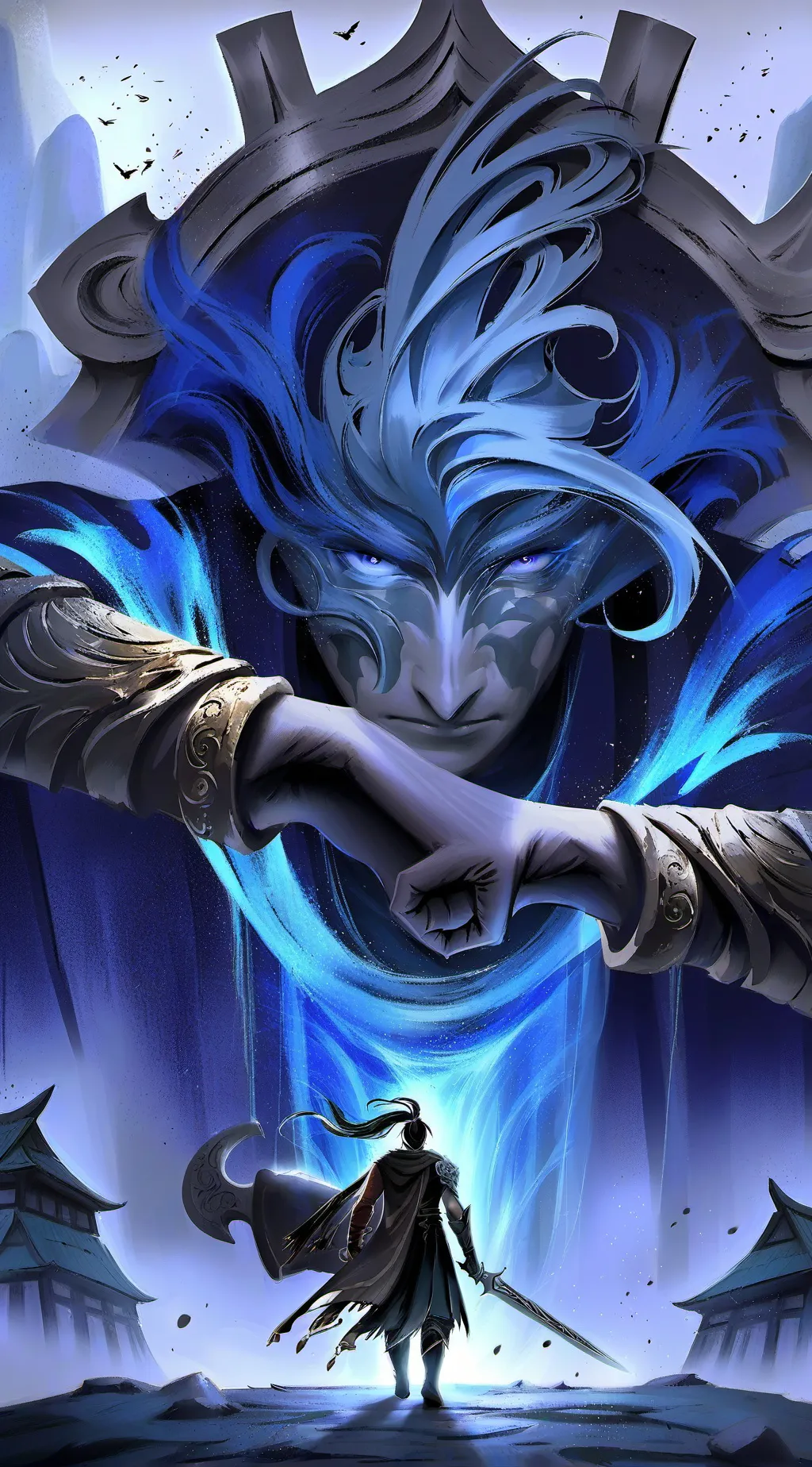 ai character: tiny vs giants  background