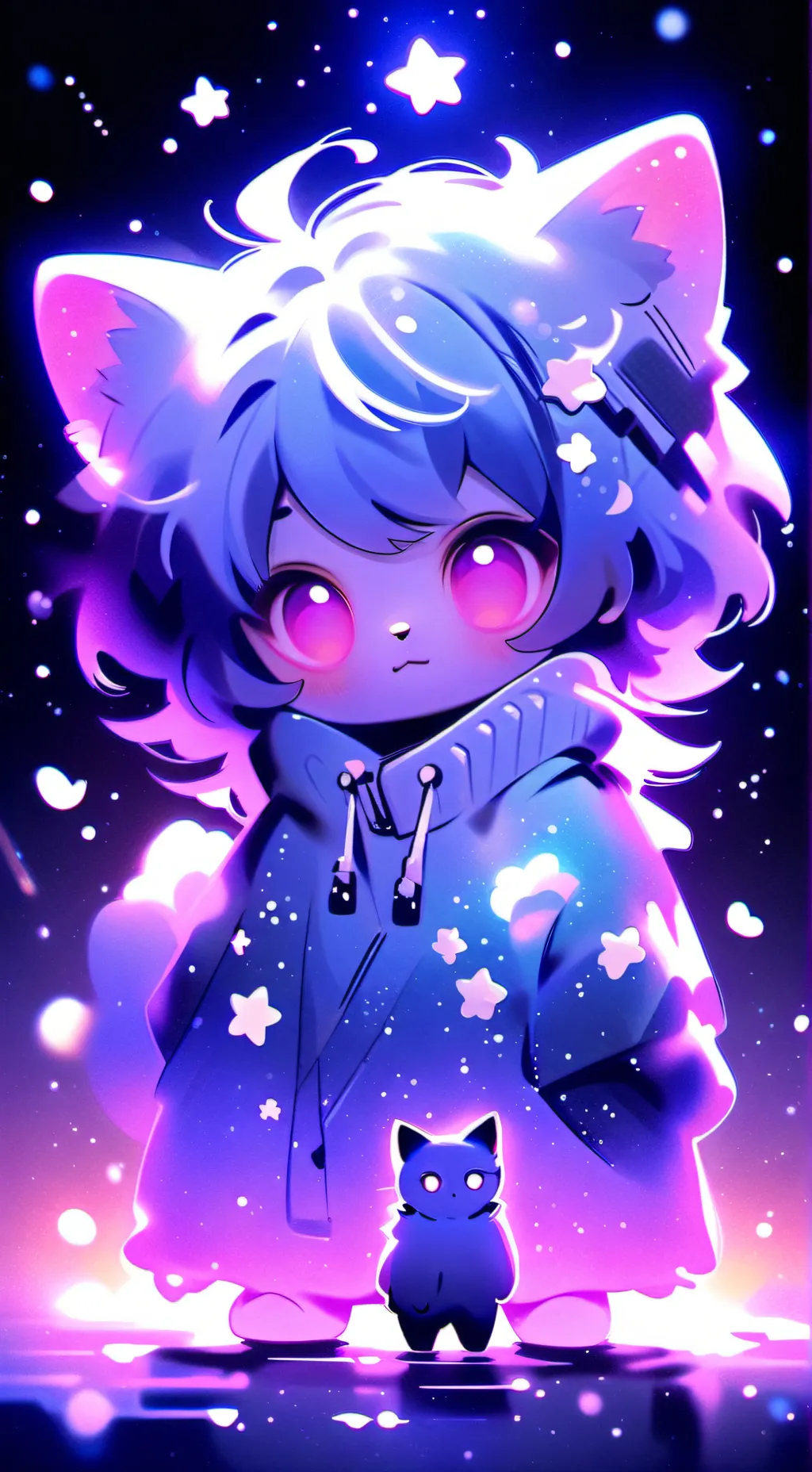 ai character: Gat@ background