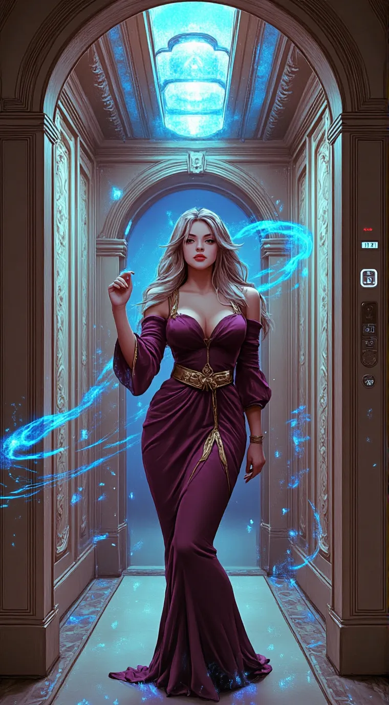 ai character: Elegant princess  background