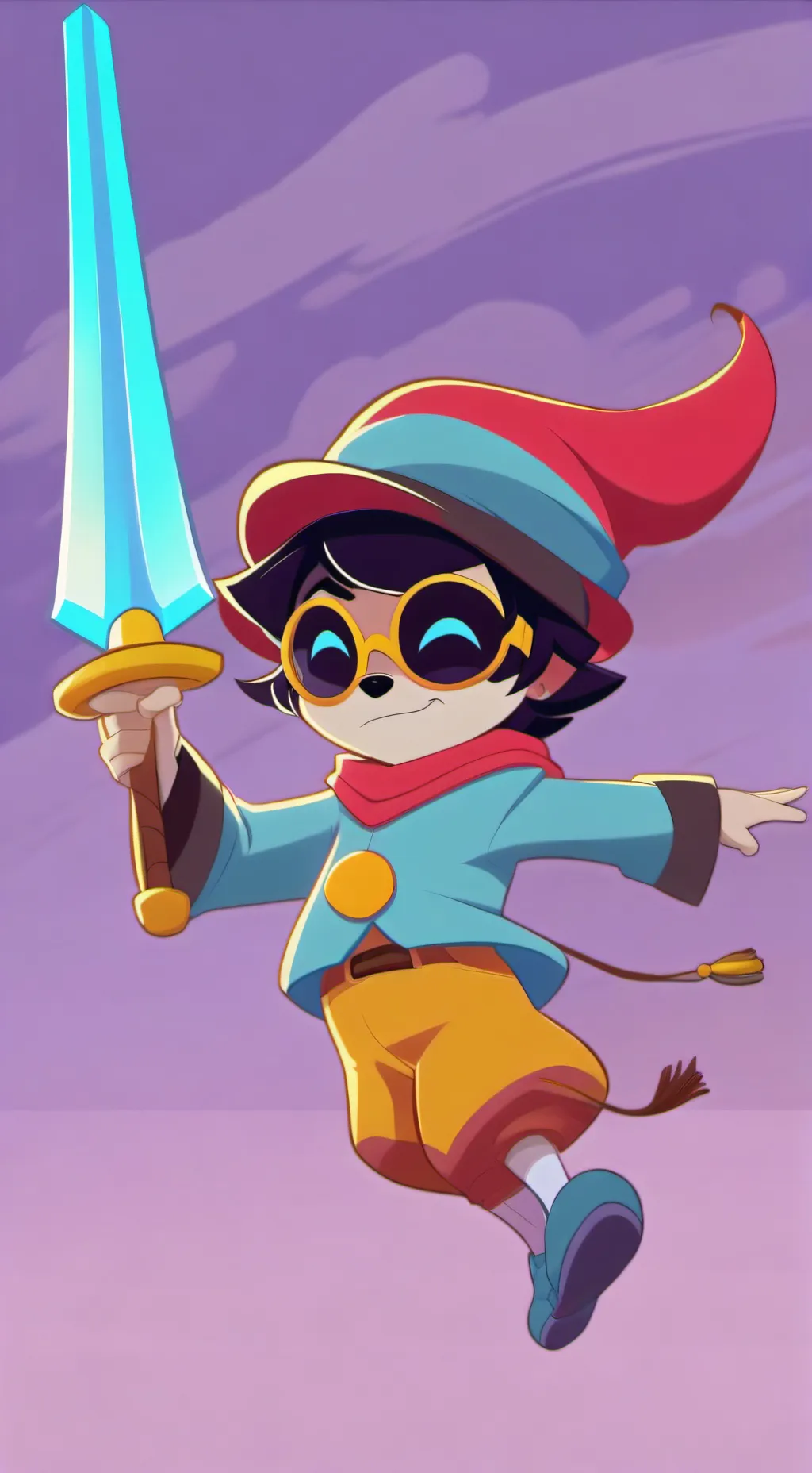 ai character: youtube uzi background