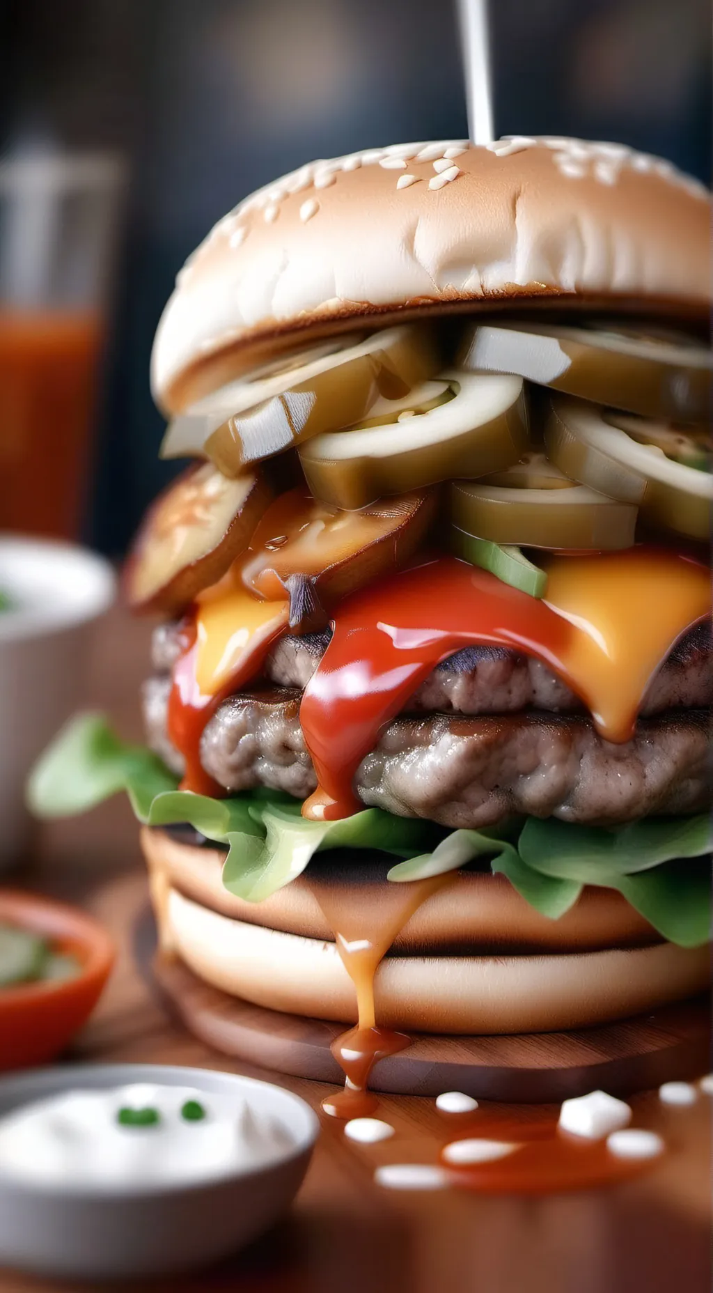 ai character: Mr Burger background