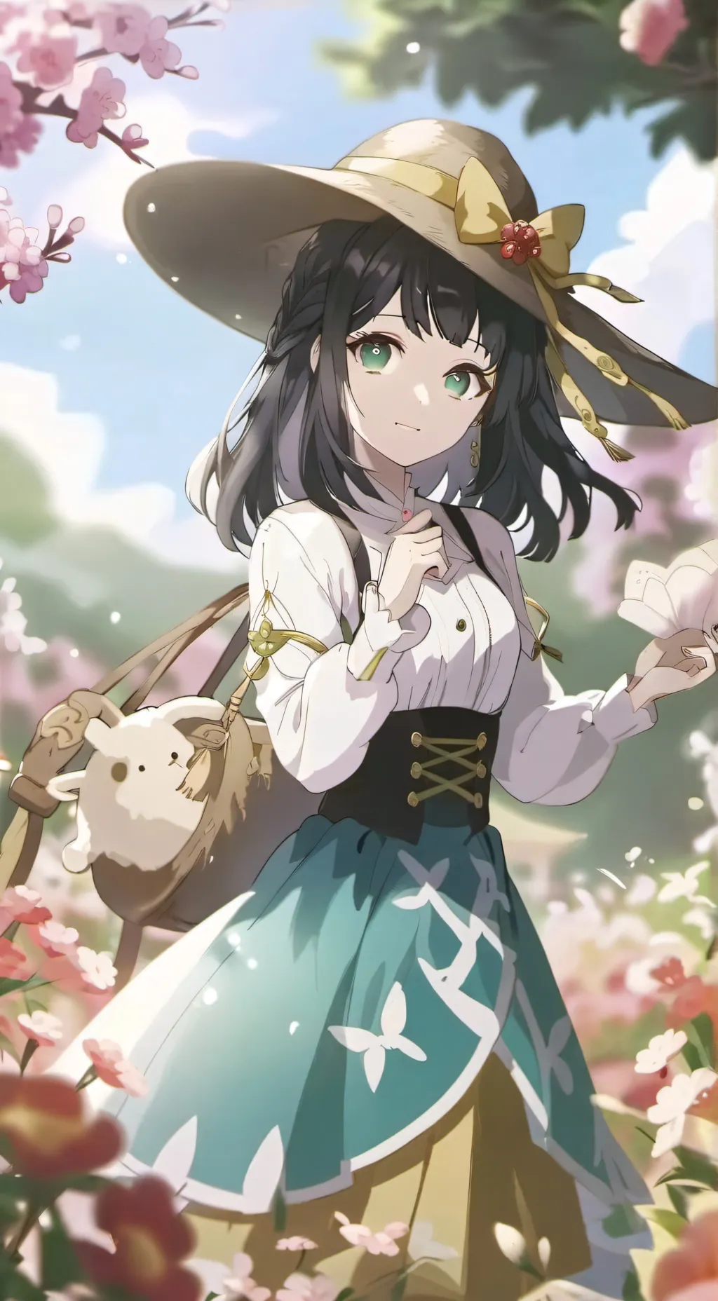 ai character: sad girl? background