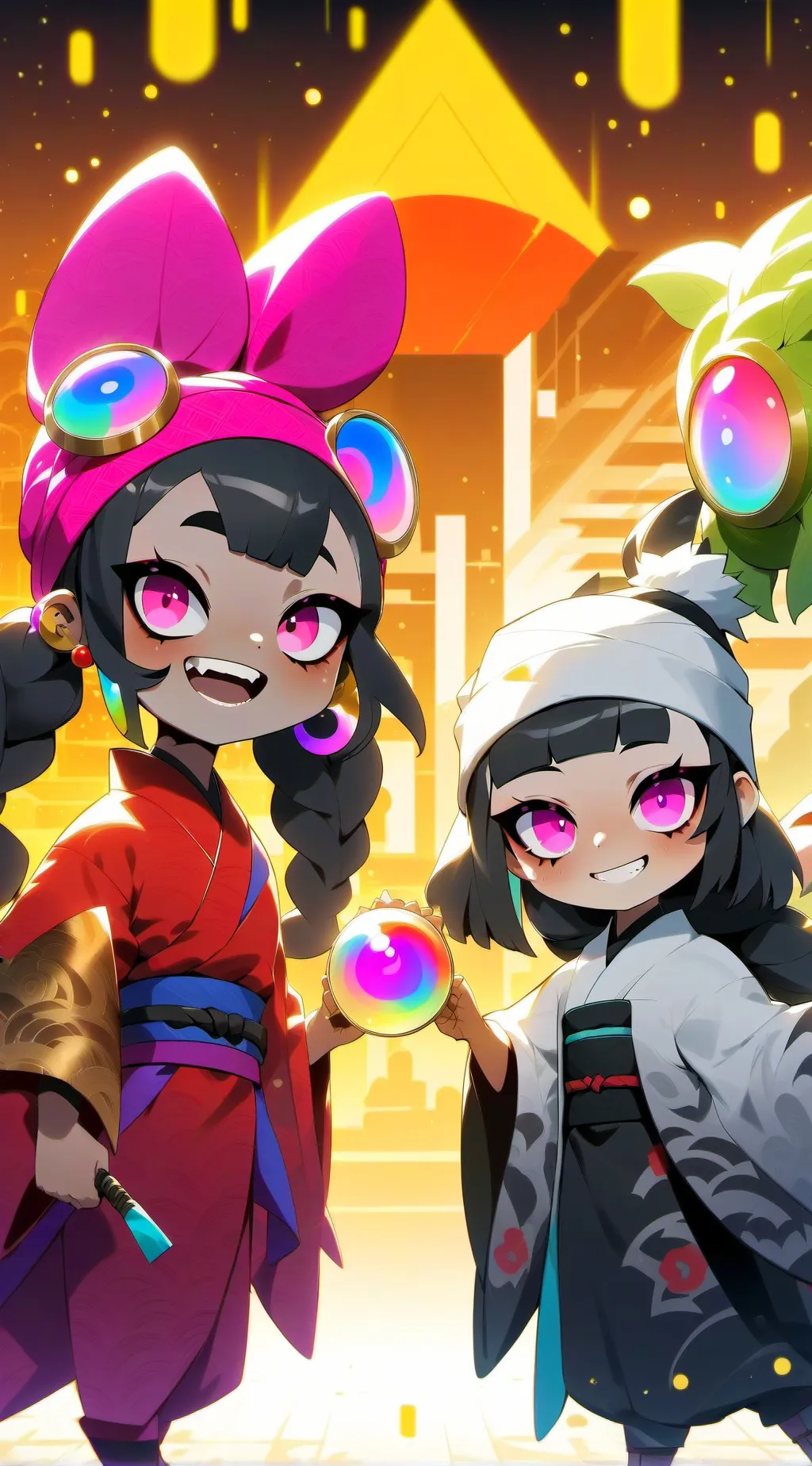 ai character: tu te vg des sprun background