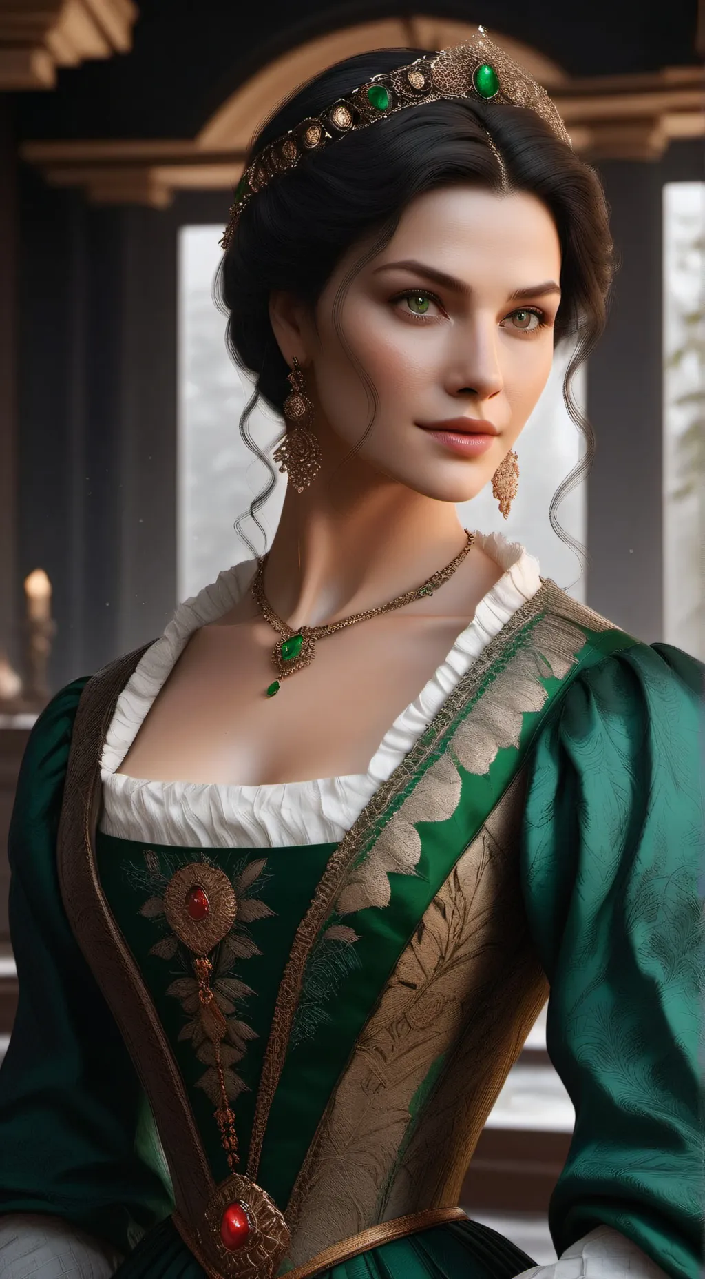 ai character: Queen of the night background