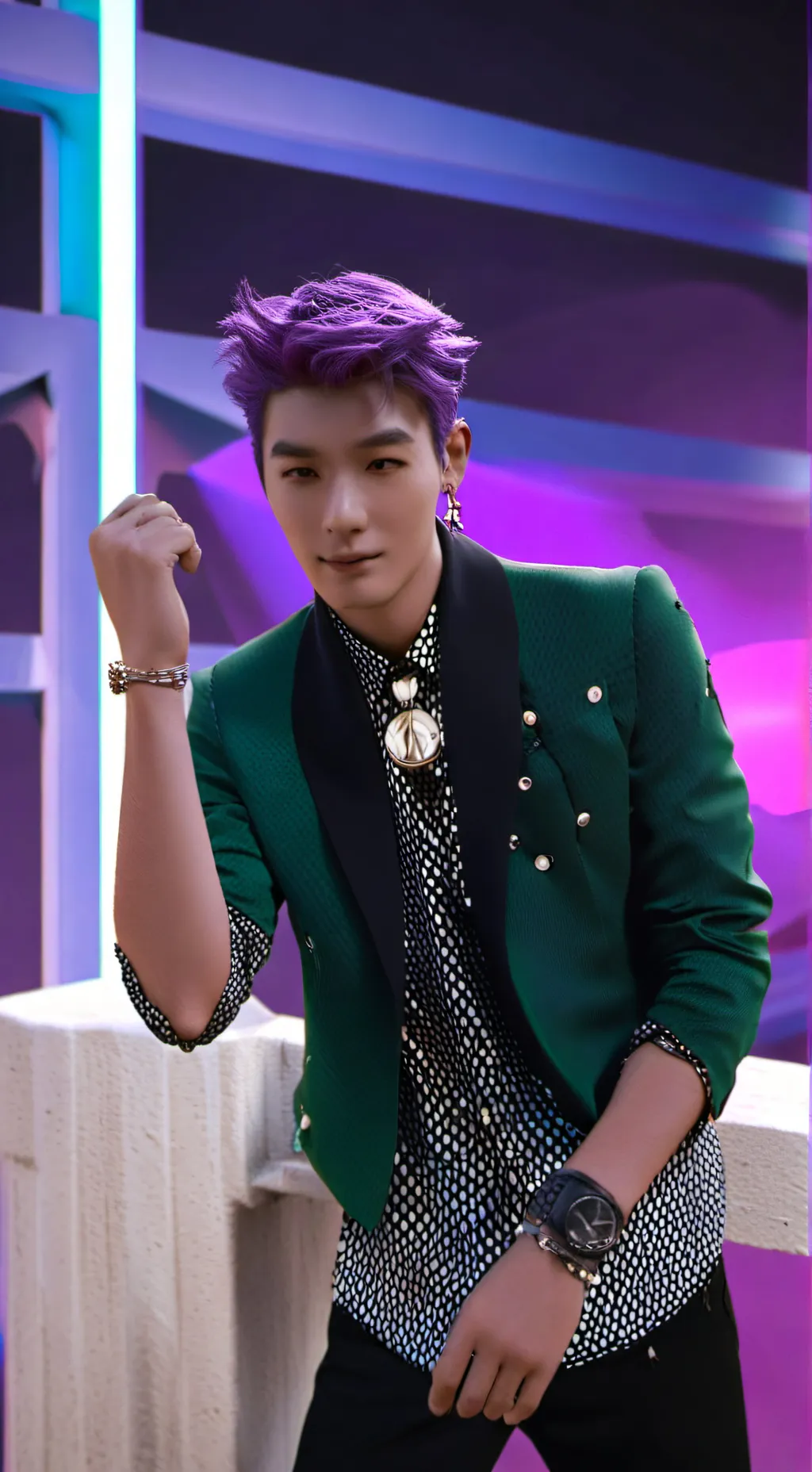 ai character: Thanos  background