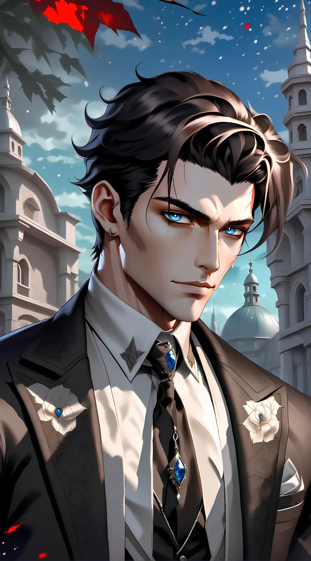 ai character: Zaiden Gray background