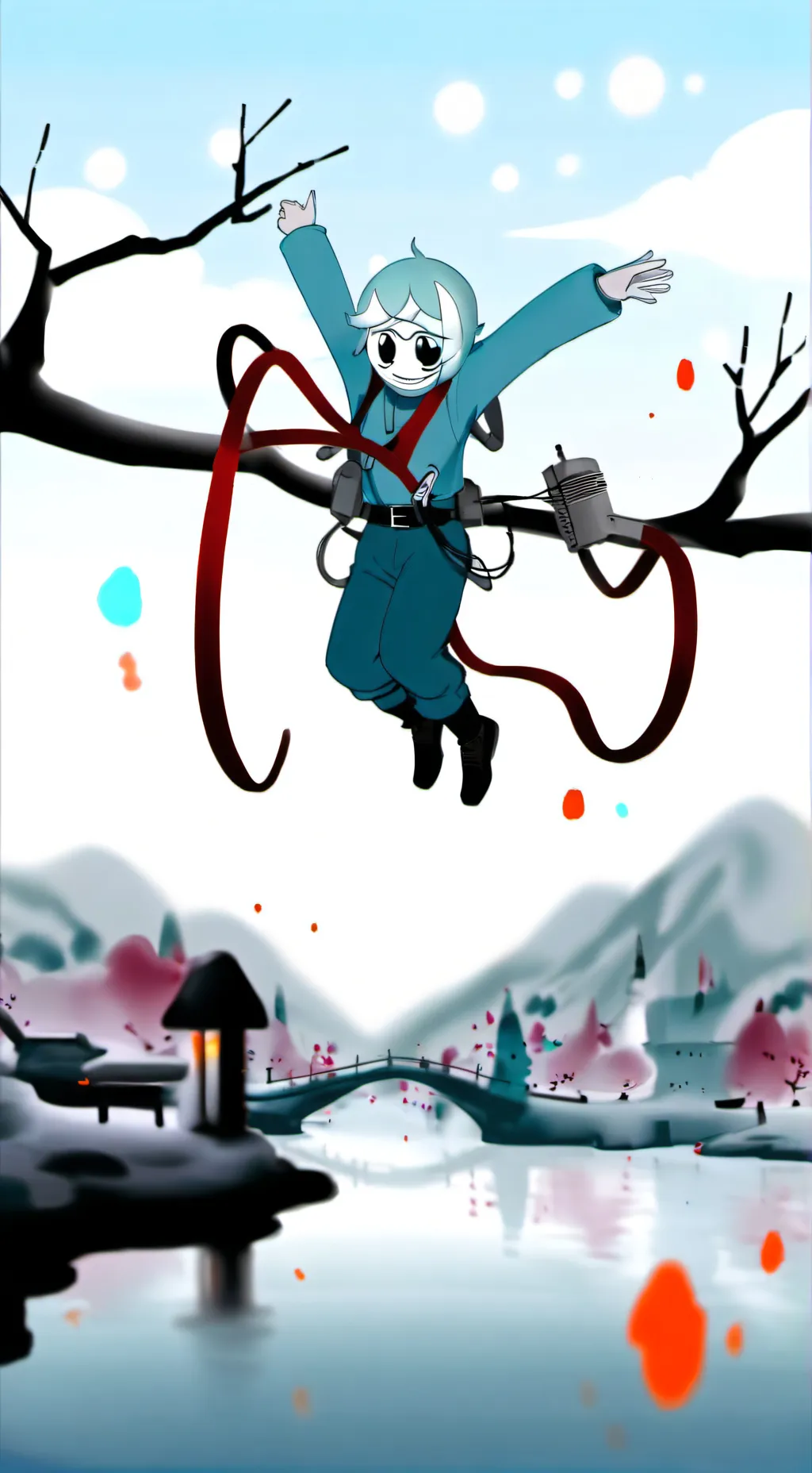 ai character: DANDYS WORLD! background