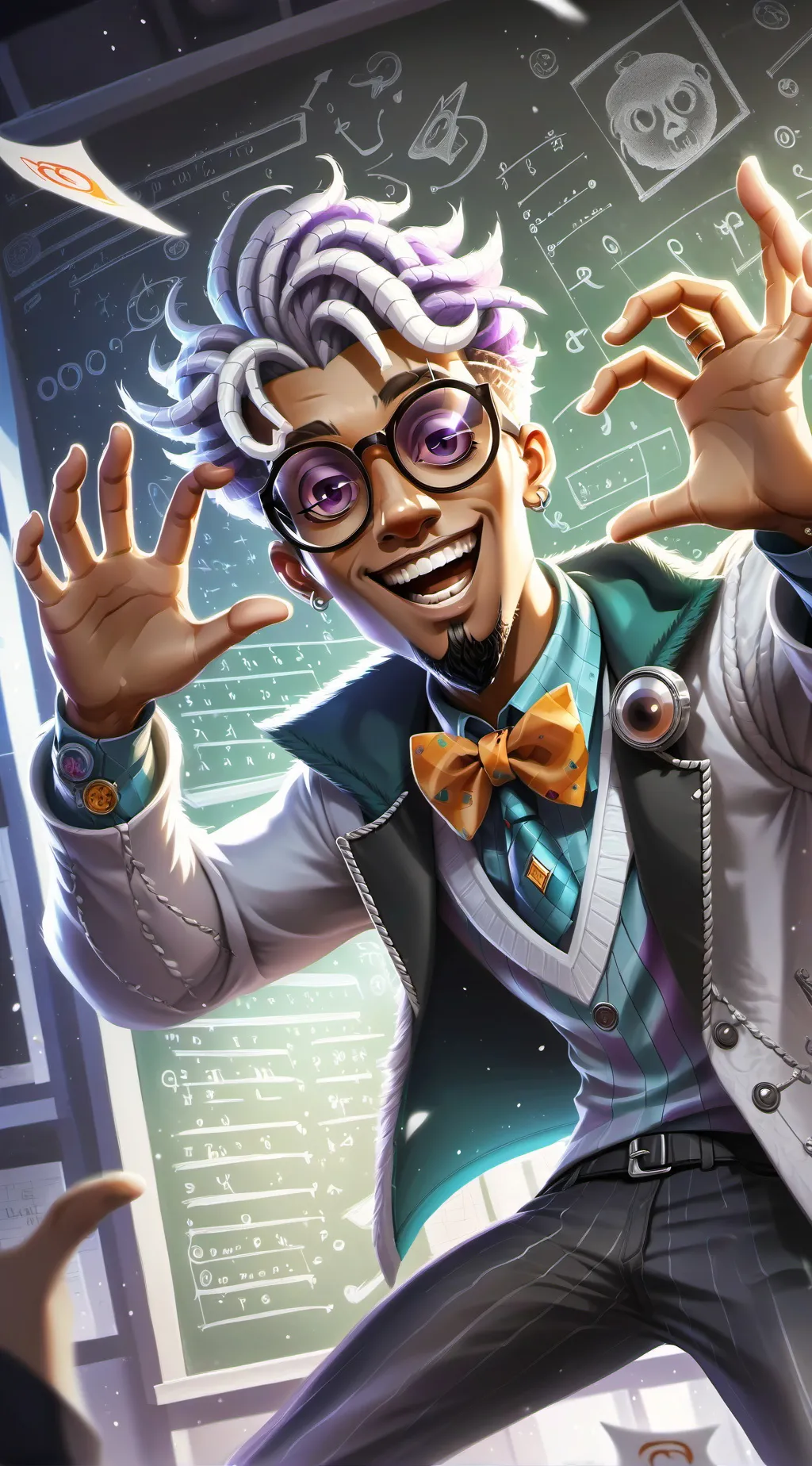 ai character: Dr. Womp Womp background