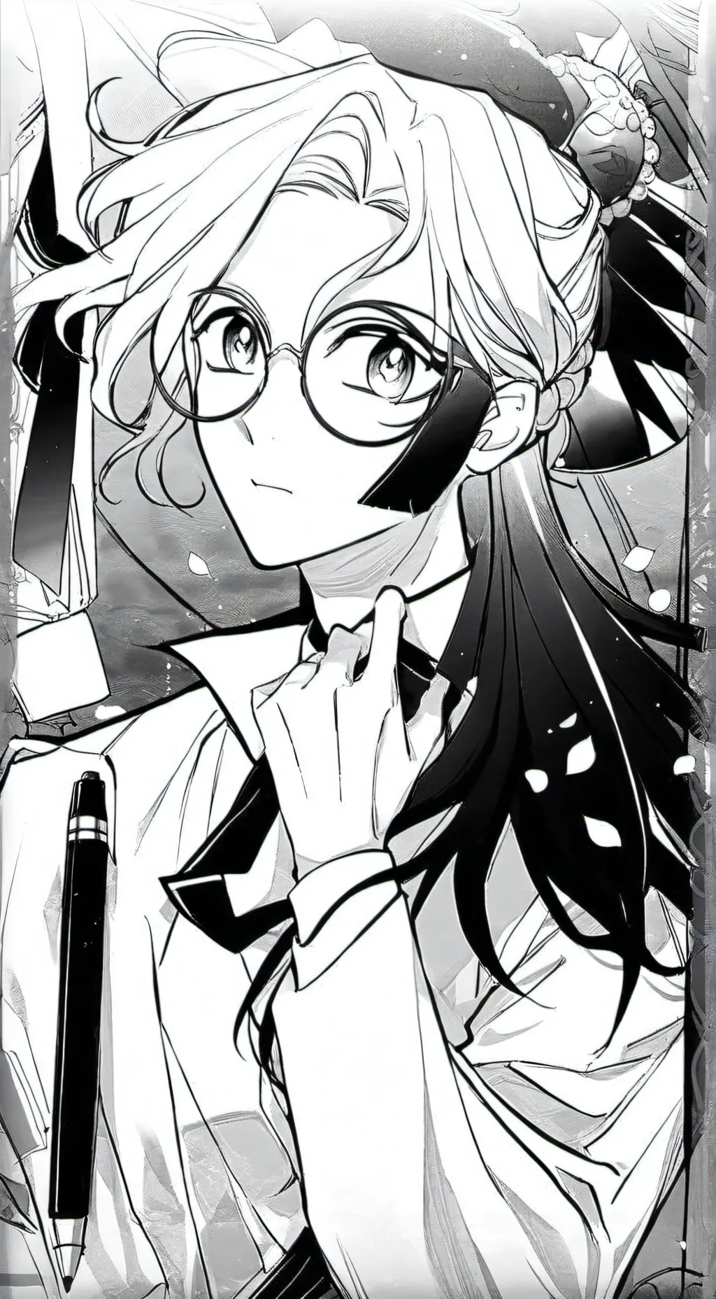 ai character: okarun x y/n background