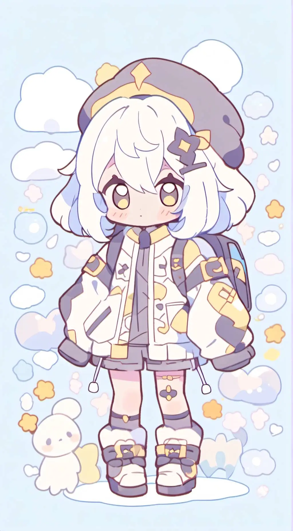 ai character: ෆDW(lab au)ෆ background