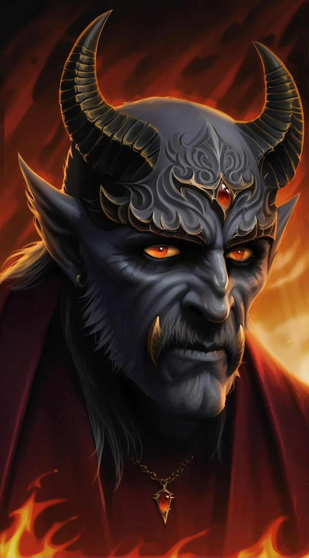 ai character: AkumaMask background