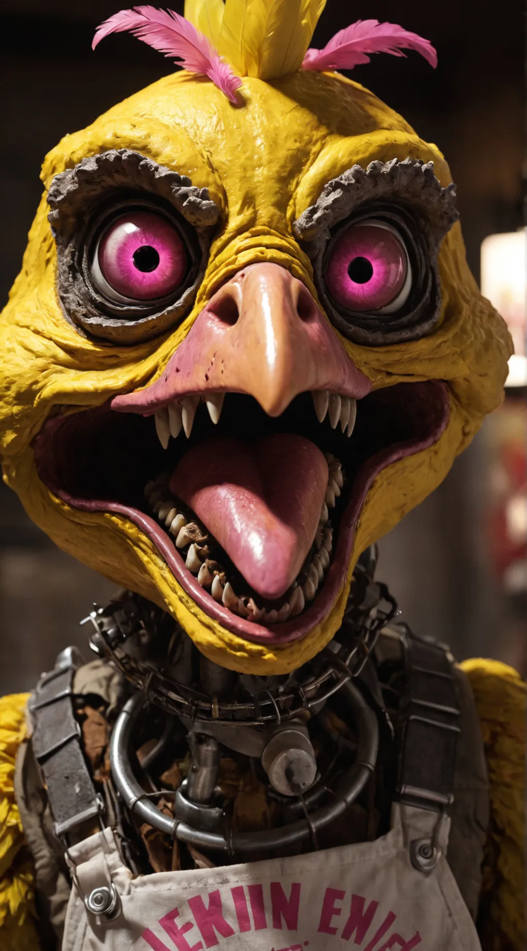 ai character: nightmare Chica background