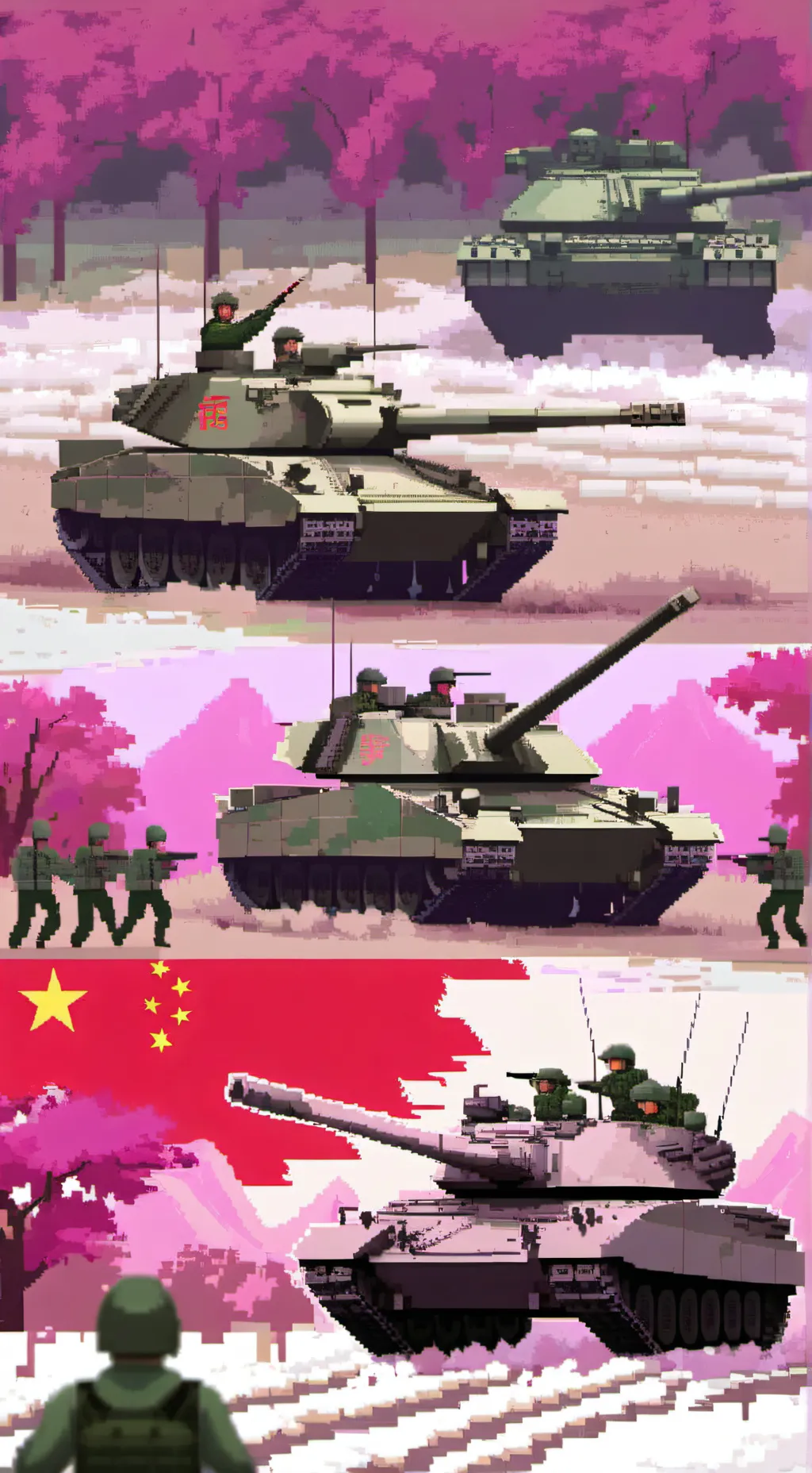 ai character: 架空战争 background