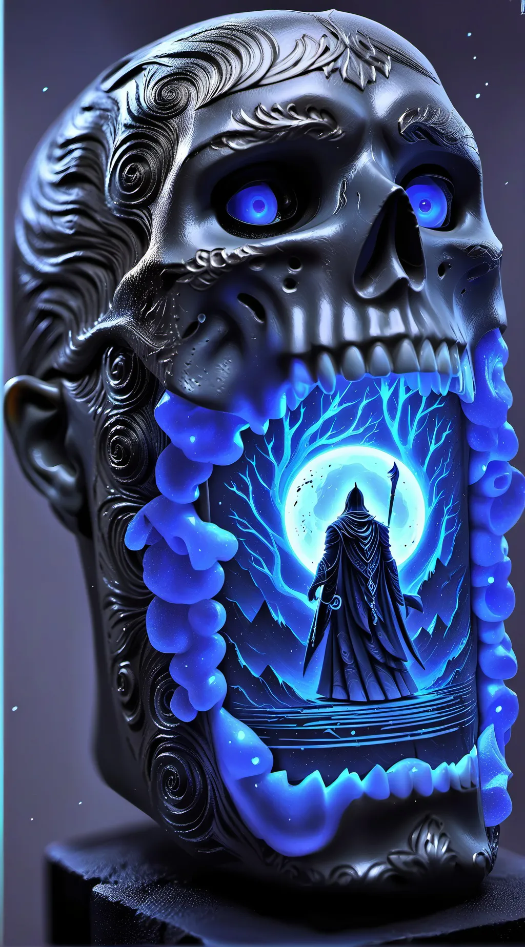 ai character: Question answer background