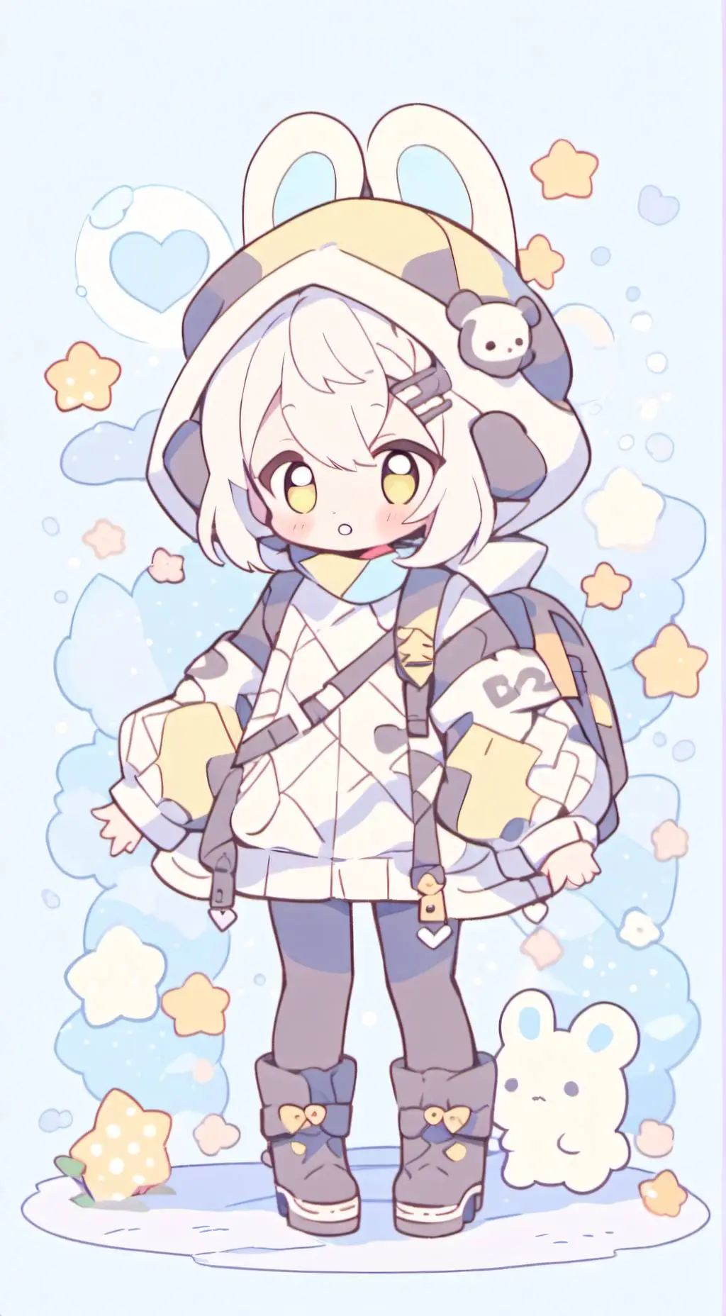 ai character: bebe alegria background