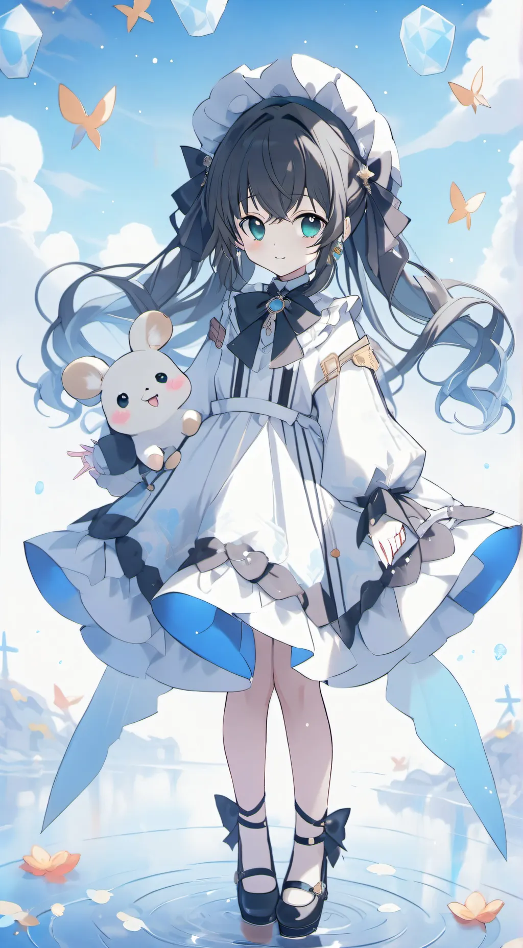 ai character: Vacunacion kny background