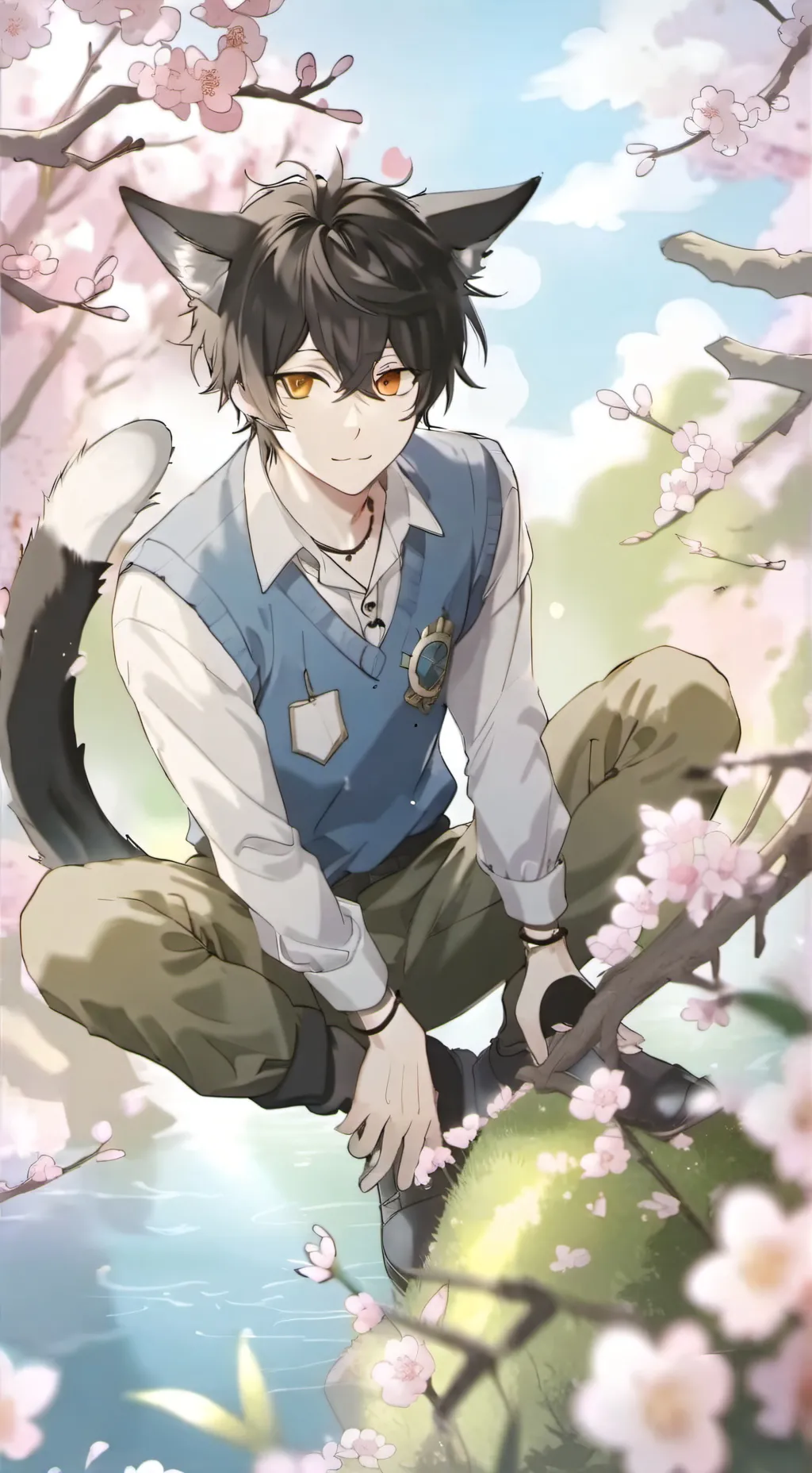 ai character: Inky Shadow Spirit background