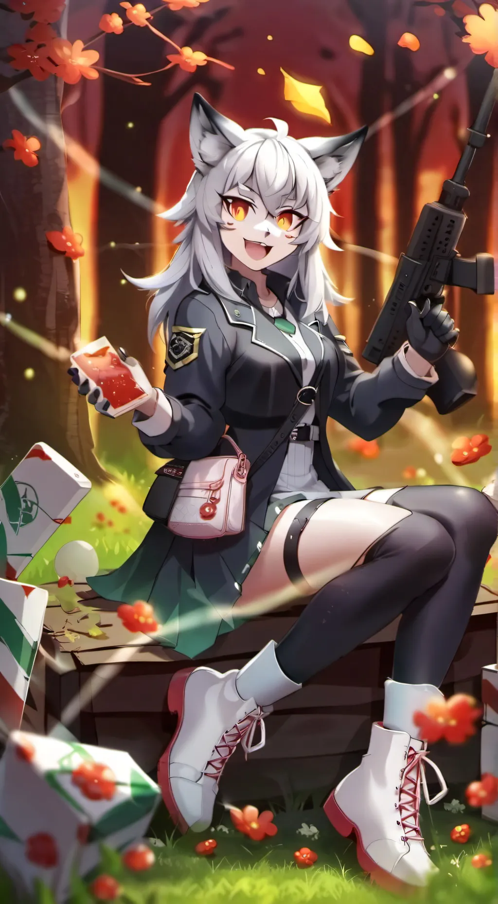 ai character: War on Furries background