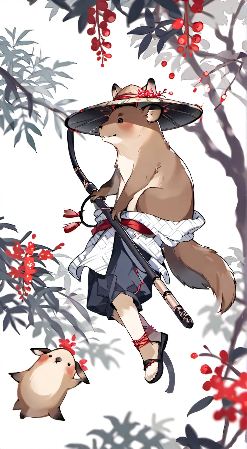 ai character: capibara background