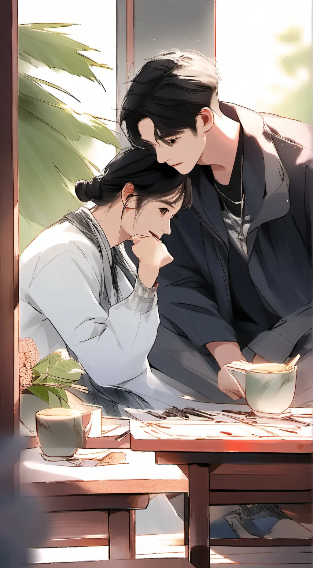 ai character: Ben and Luna background