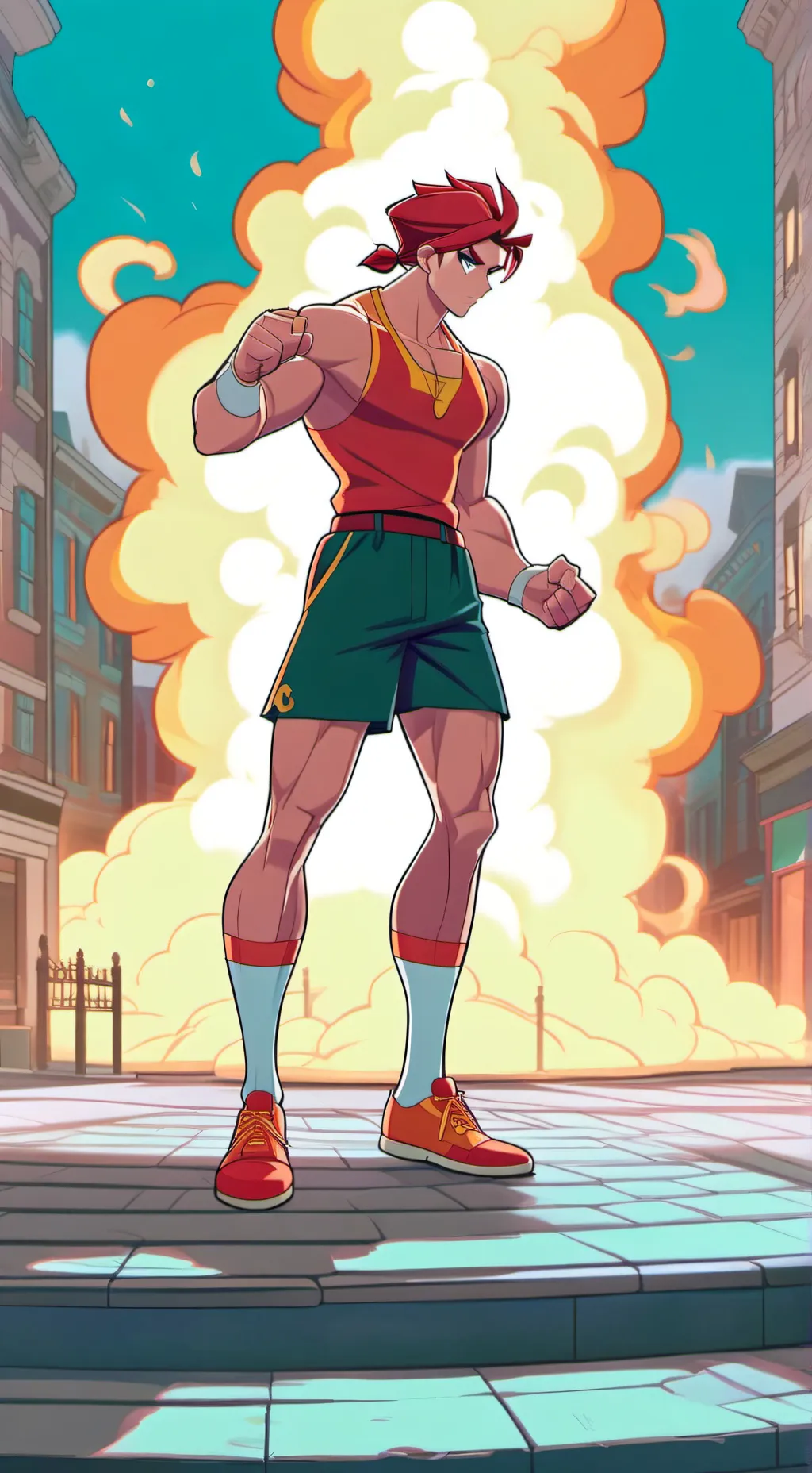 ai character: bakugo and mha background