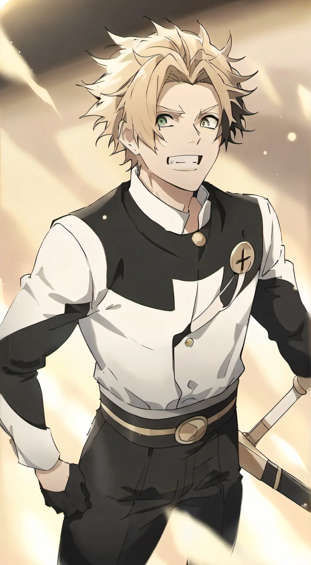 ai character: Denki kaminari  background