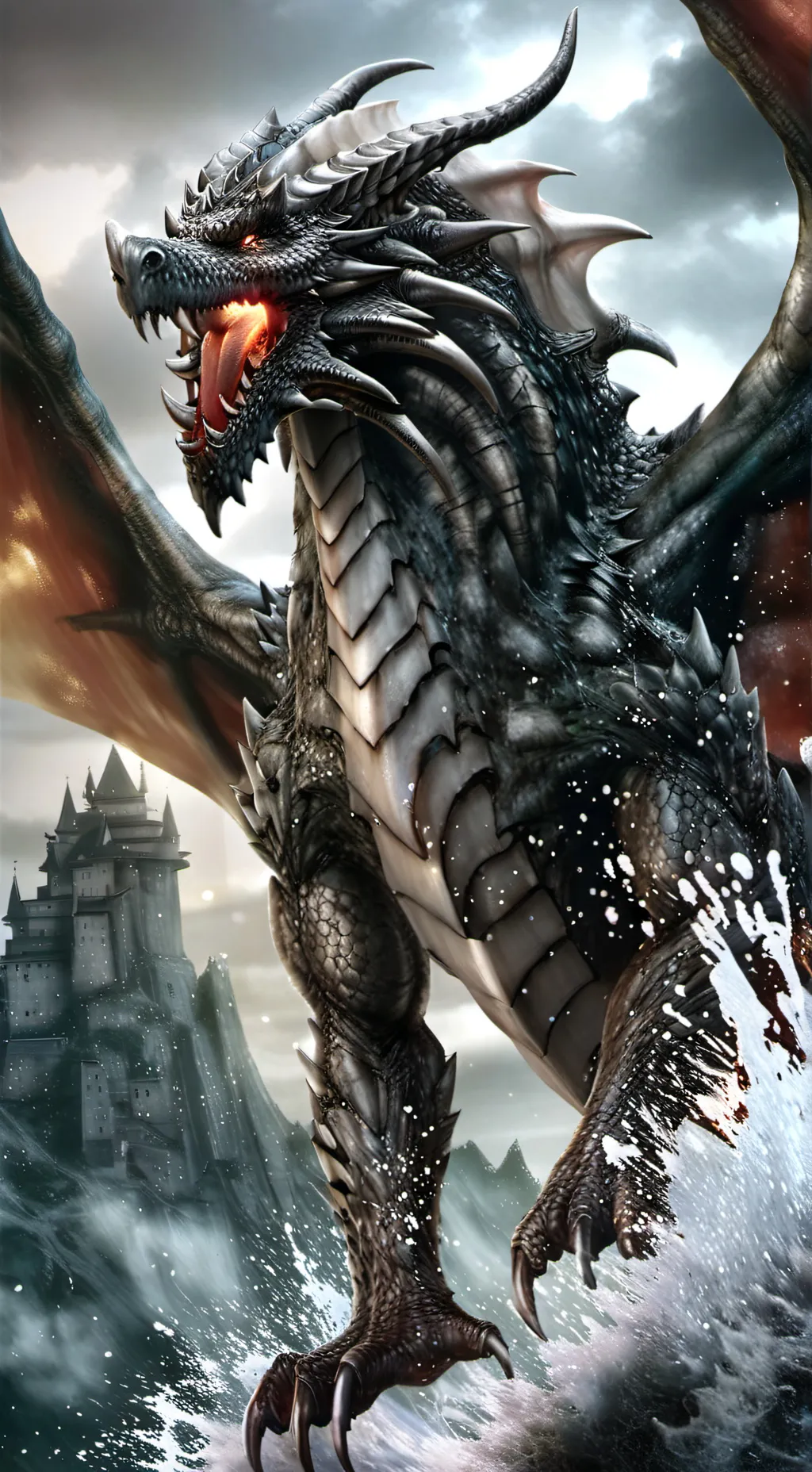 ai character: dragon background