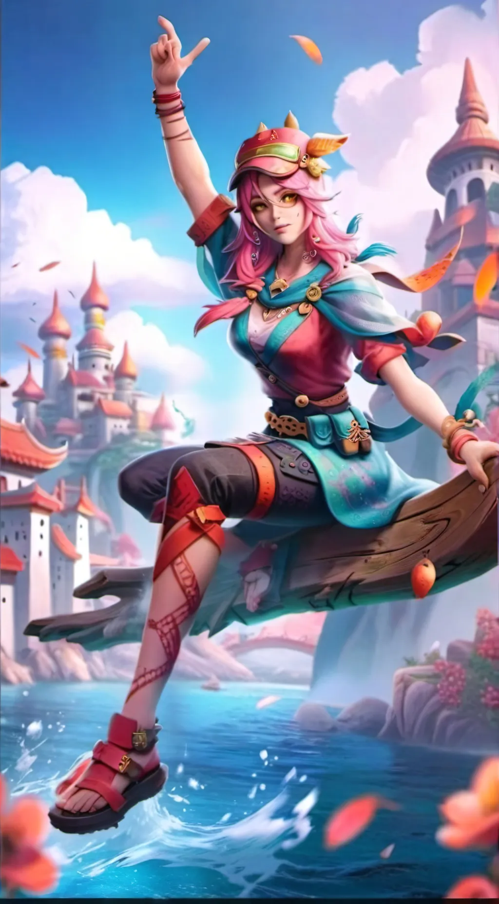 ai character: luna  background