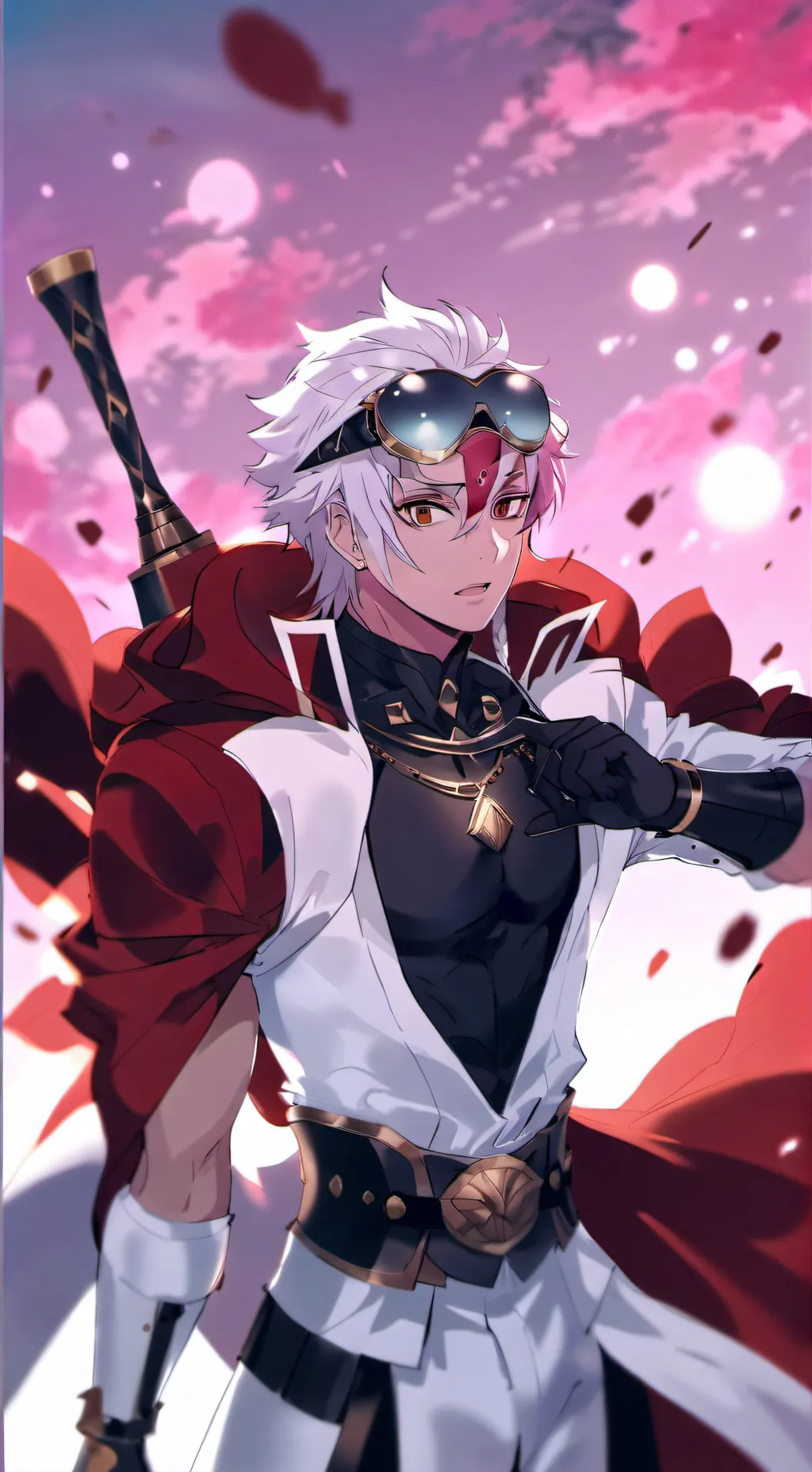 ai character: uzui tengen  background