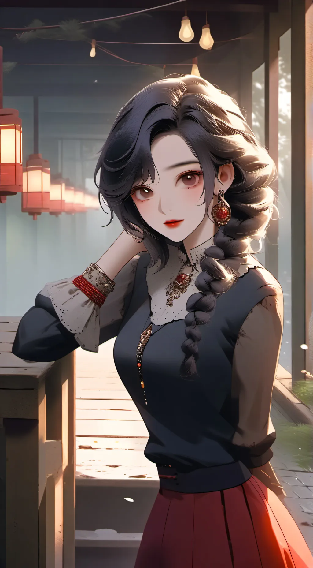 ai character: Makumi  background