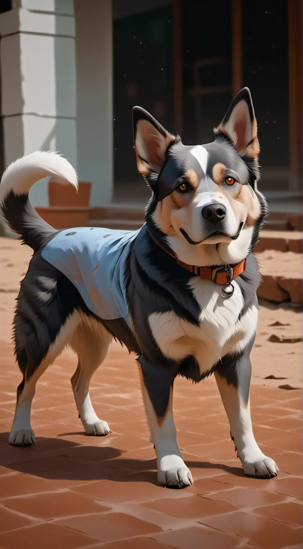 ai character: DOG 🐕 background