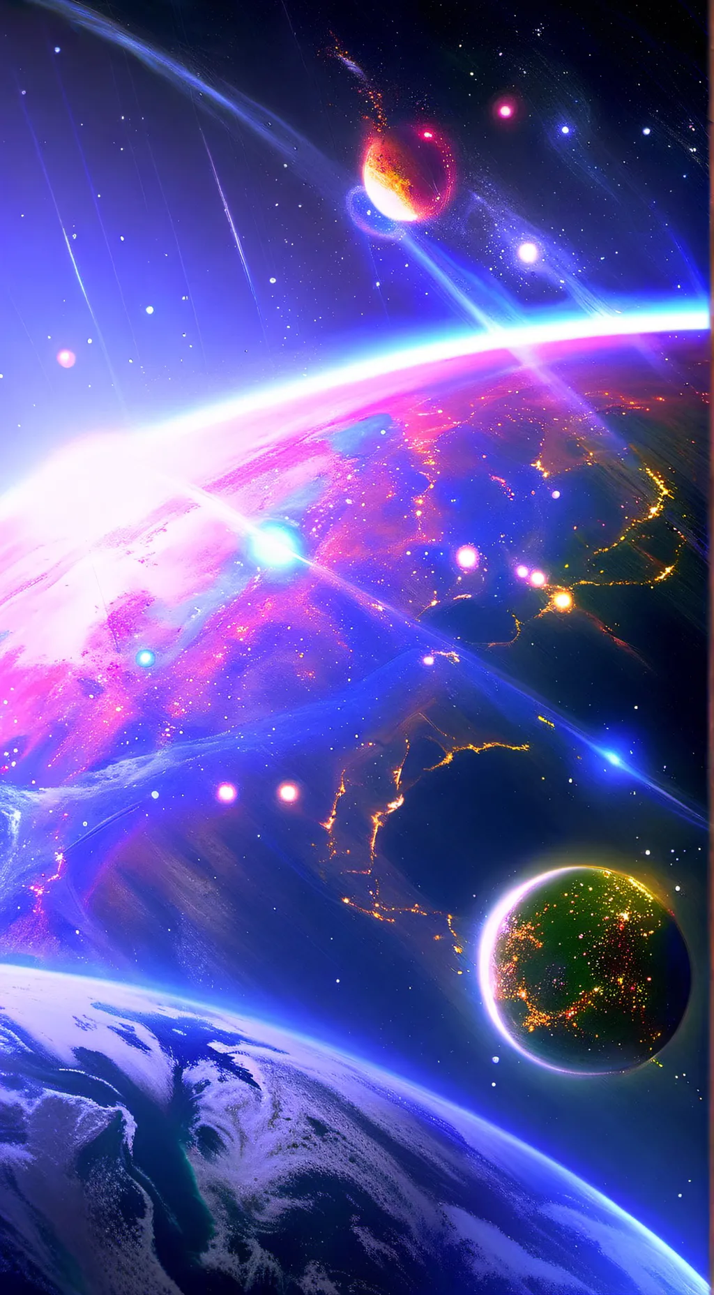 ai character: muzan meets god background