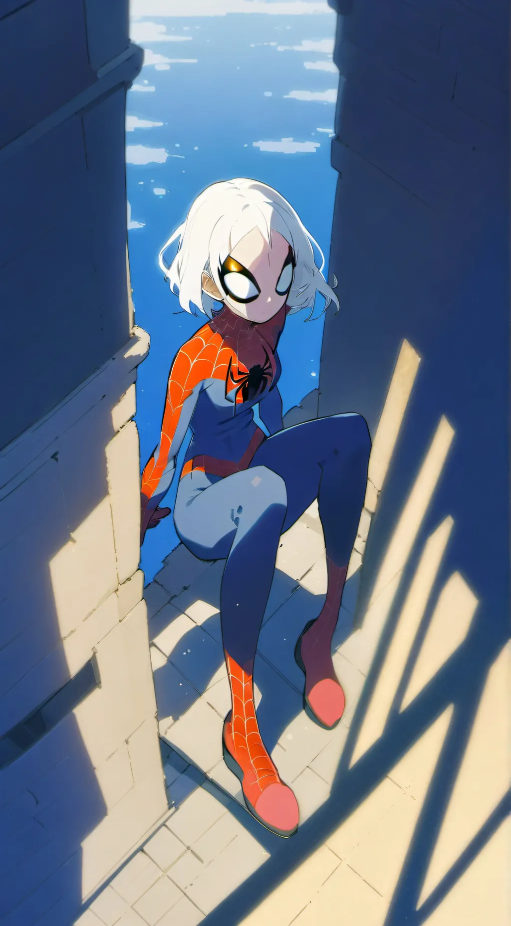 ai character: Spider-girl background