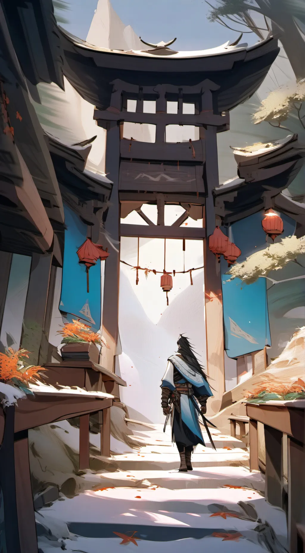 ai character: El rey samurái  background