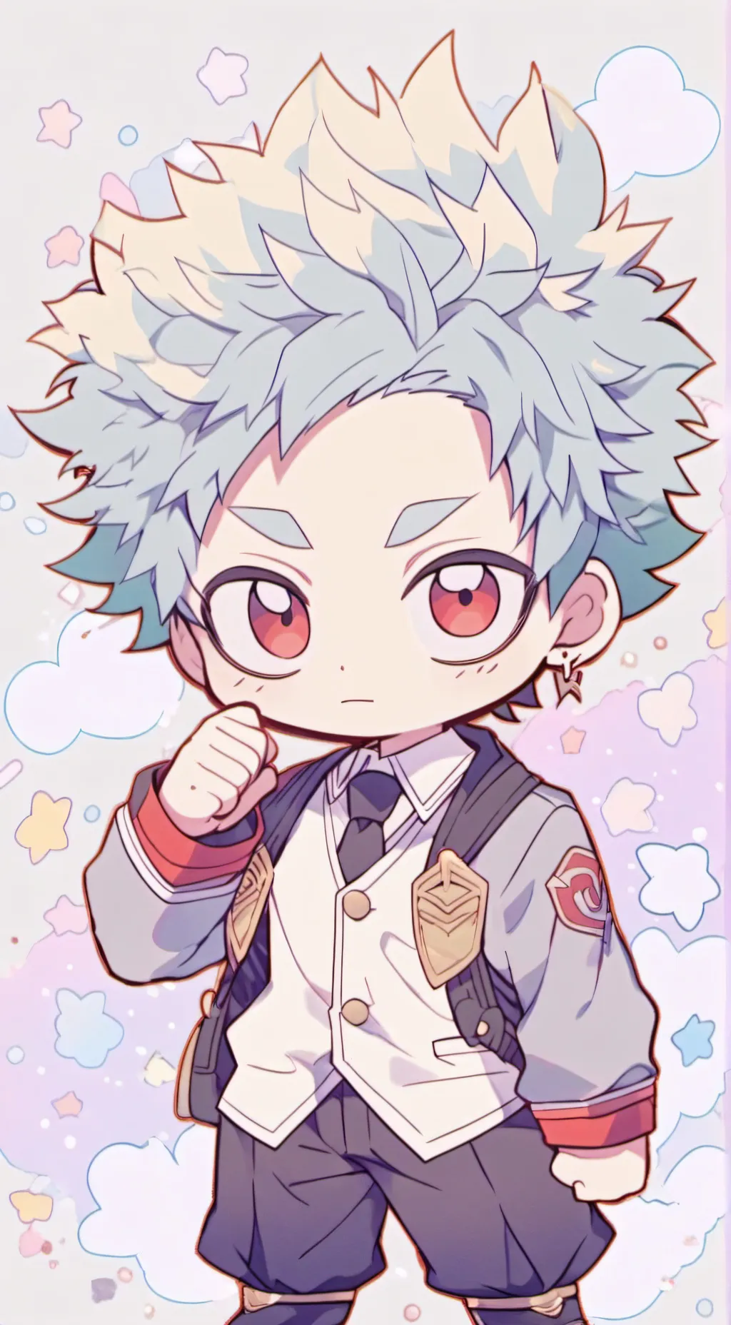 ai character: kirishima baby background