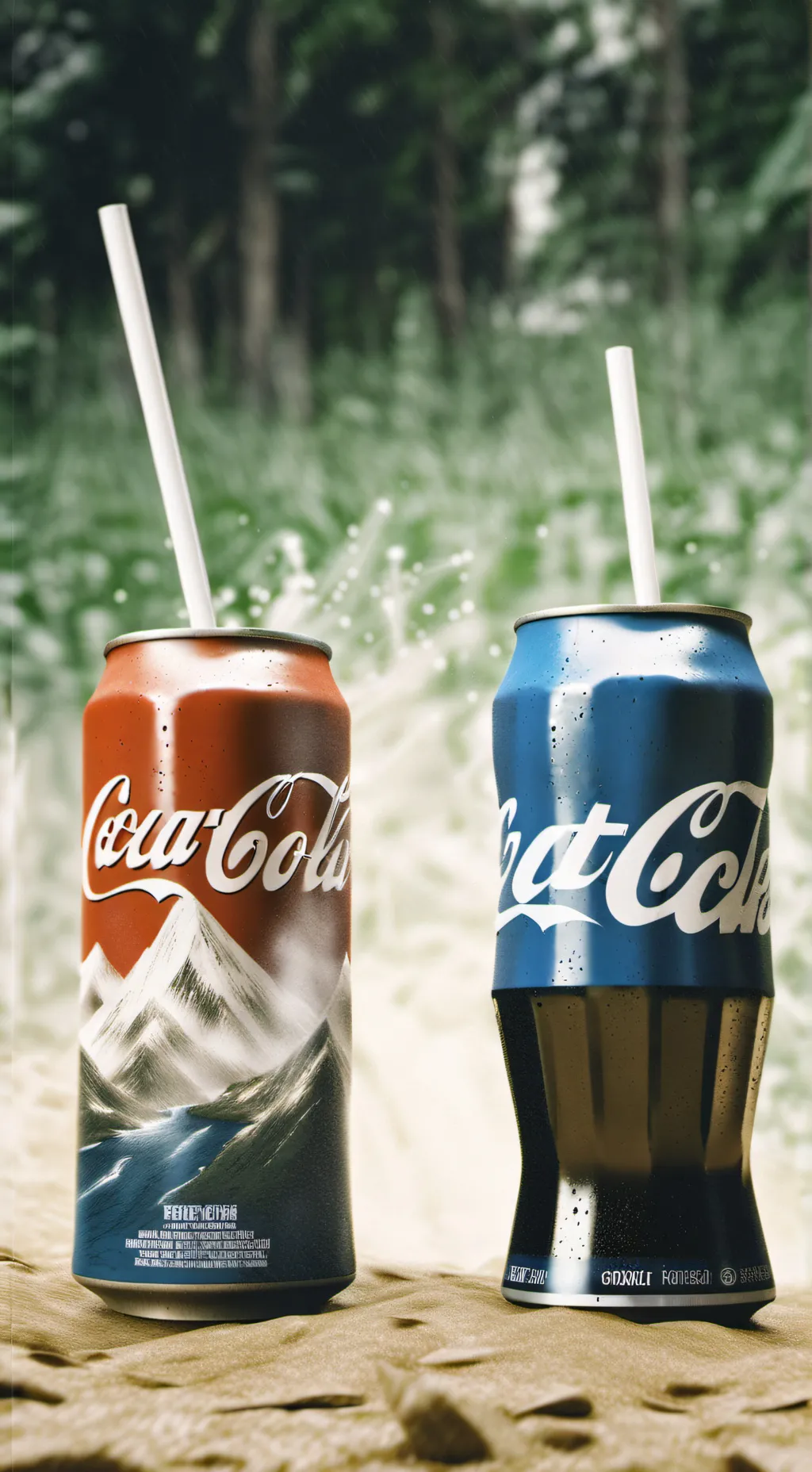 ai character: coke vs pepsi background