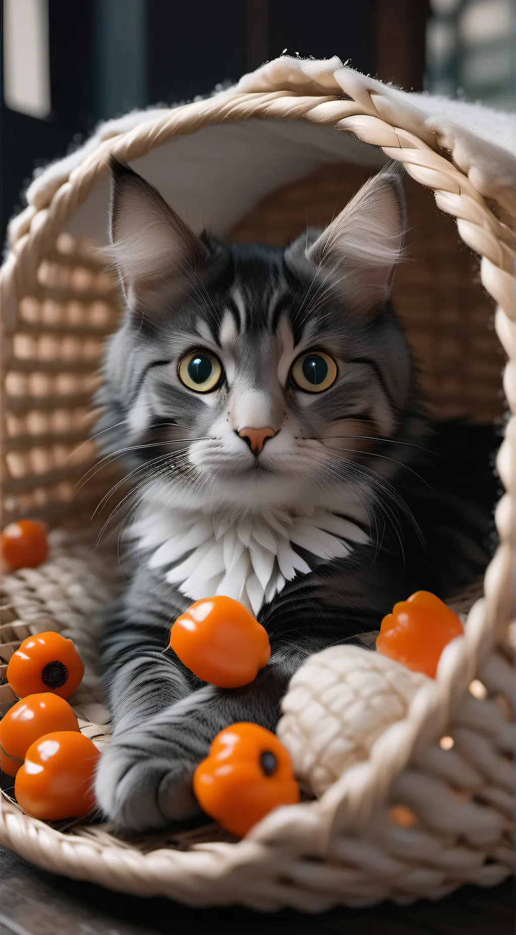 ai character: PumkinCat background